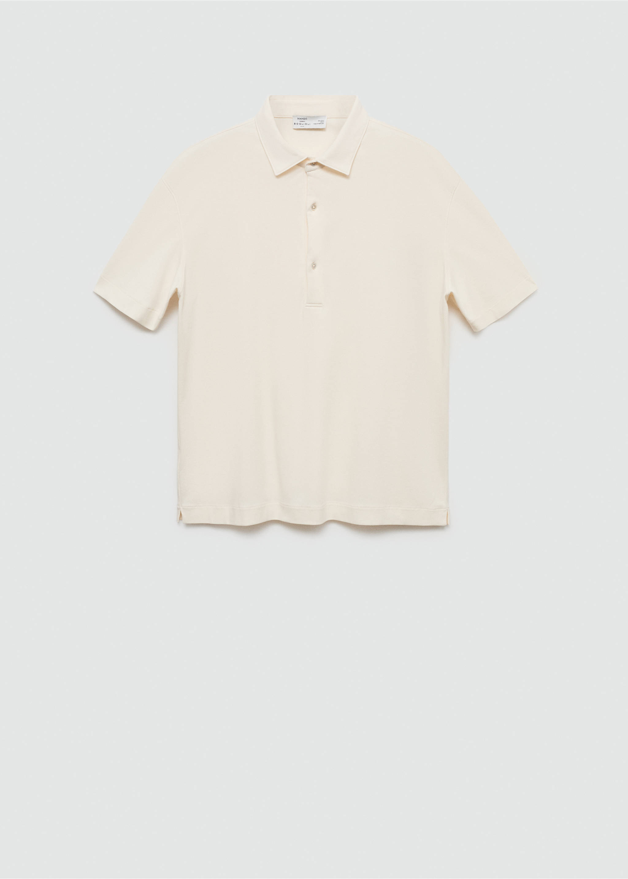 Polo slim-fit 100 % coton - Article sans modèle, Écru. Ref: 67057929-00.