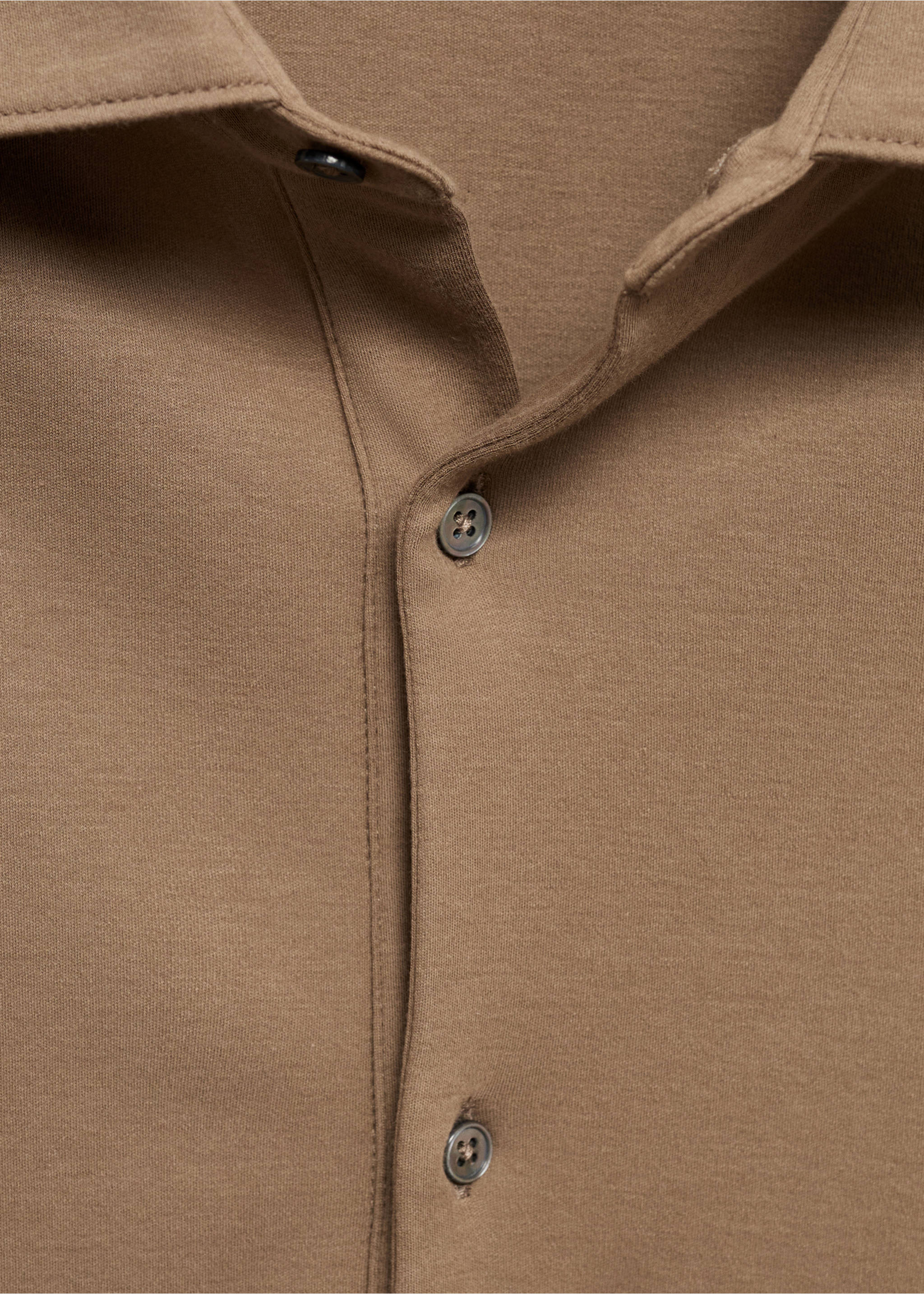 Polo slim-fit 100 % coton - Détail de l'article 8, Vert moyen. Ref: 67057929-00.