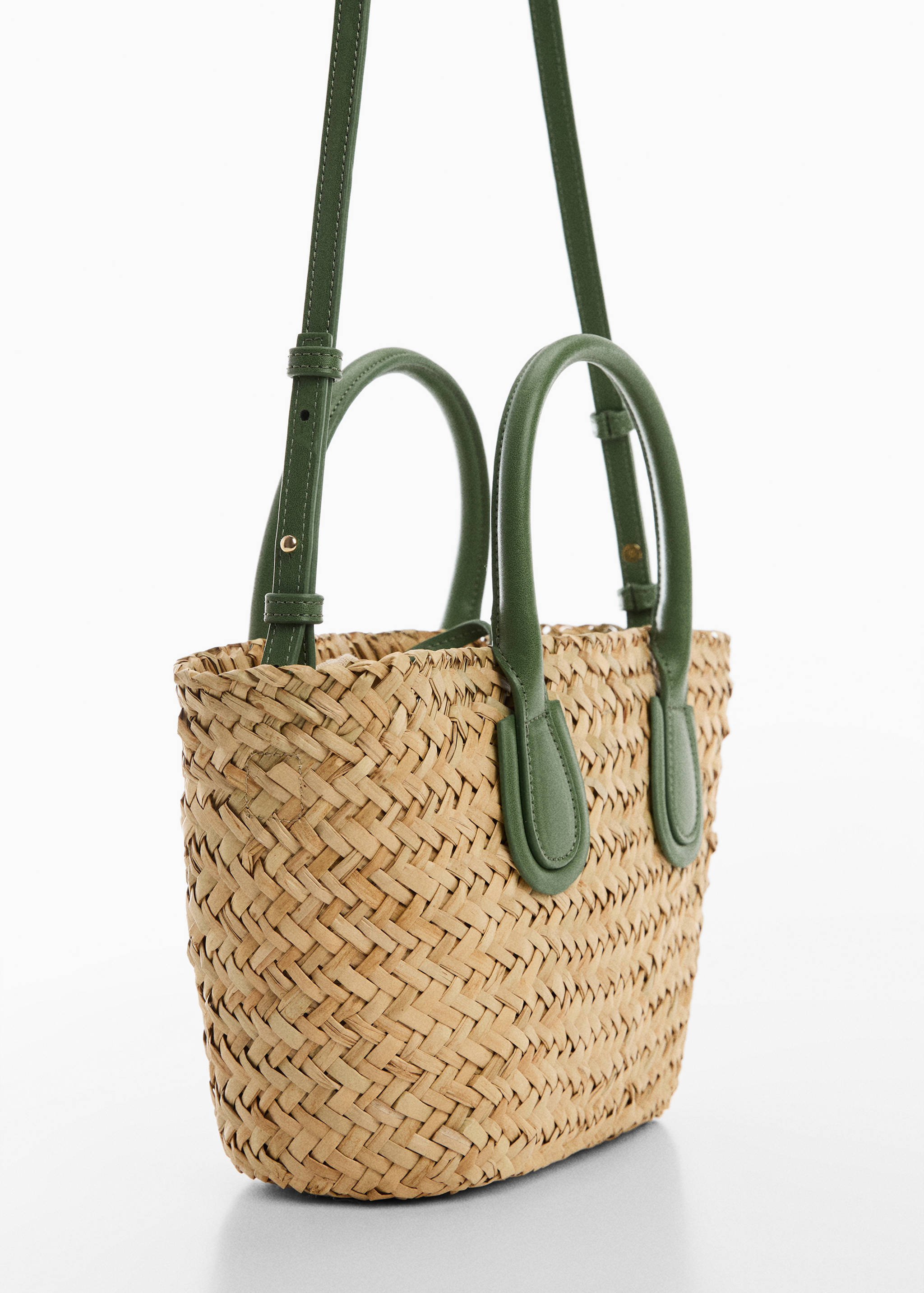 Natural fibre basket bag - Medium plane