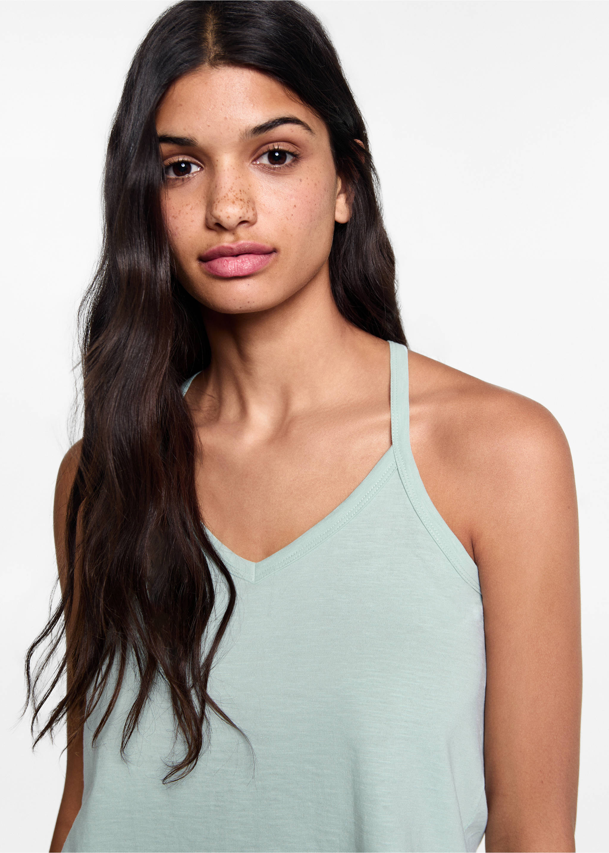 Débardeur coton - Détail de l'article 1, Bleu ciel. Ref: 67058269-00.