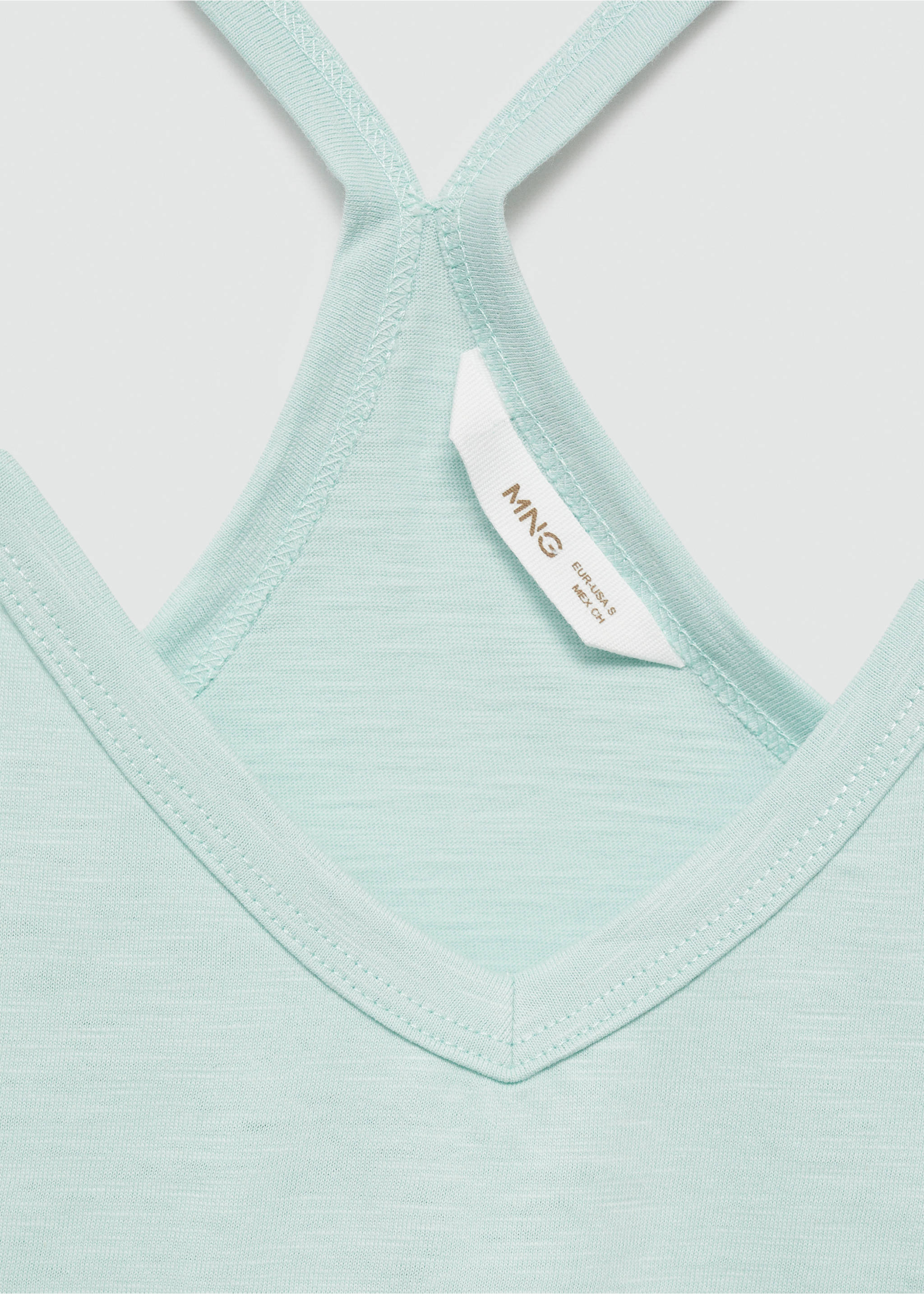 Débardeur coton - Détail de l'article 8, Bleu ciel. Ref: 67058269-00.