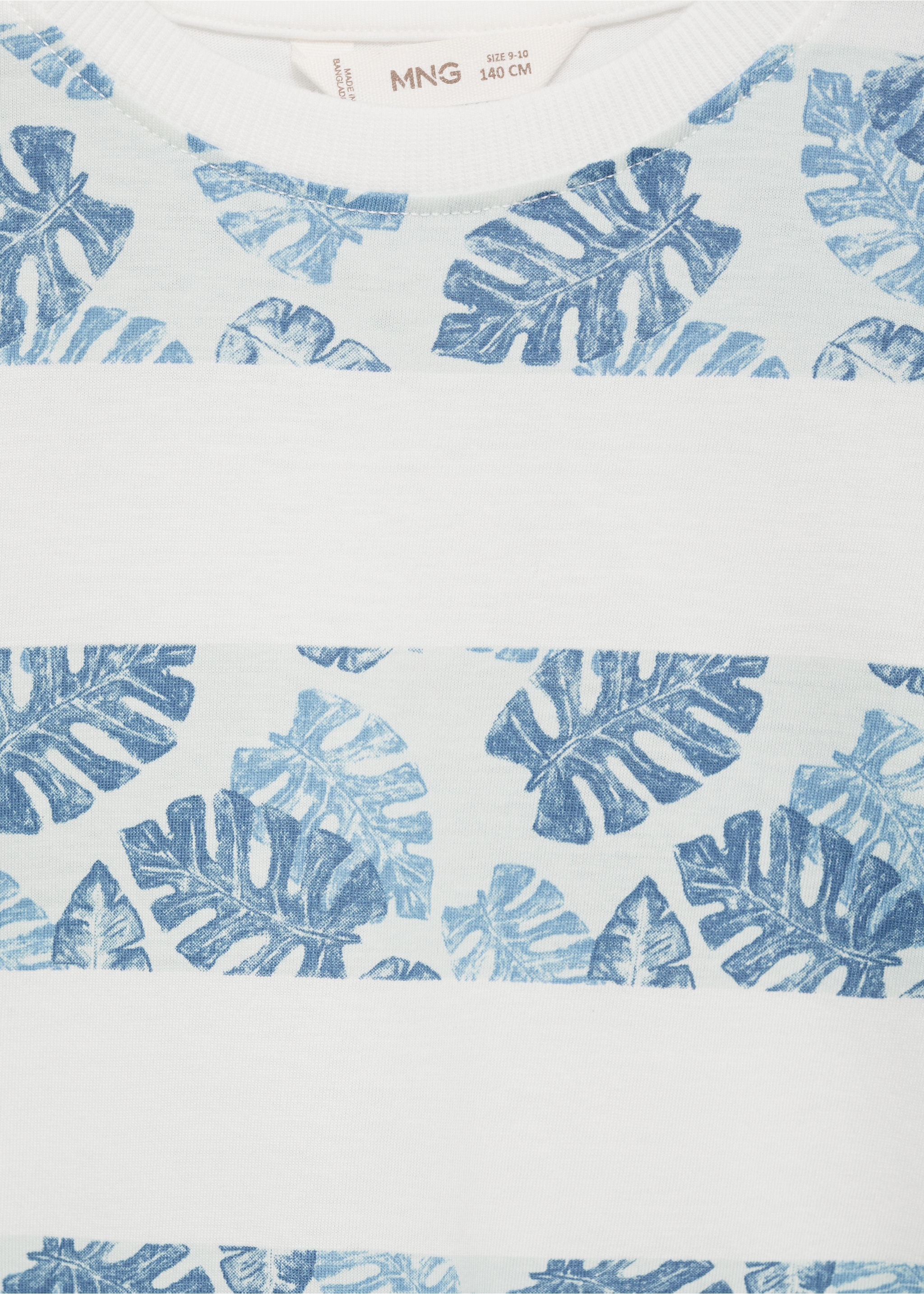 T-Shirt mit Blattaufdruck - Detail des Artikels 8
