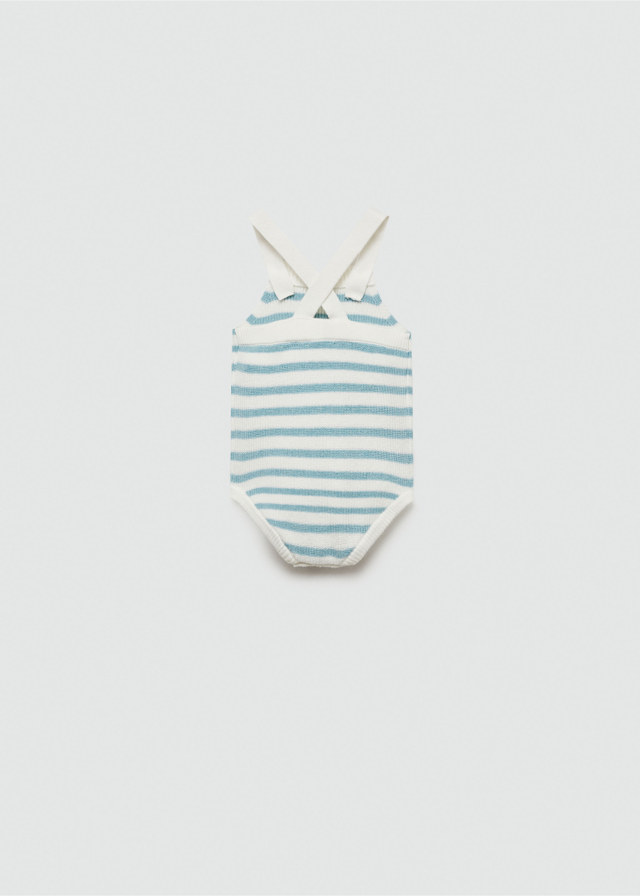 Striped knitted romper - Reverse of the article