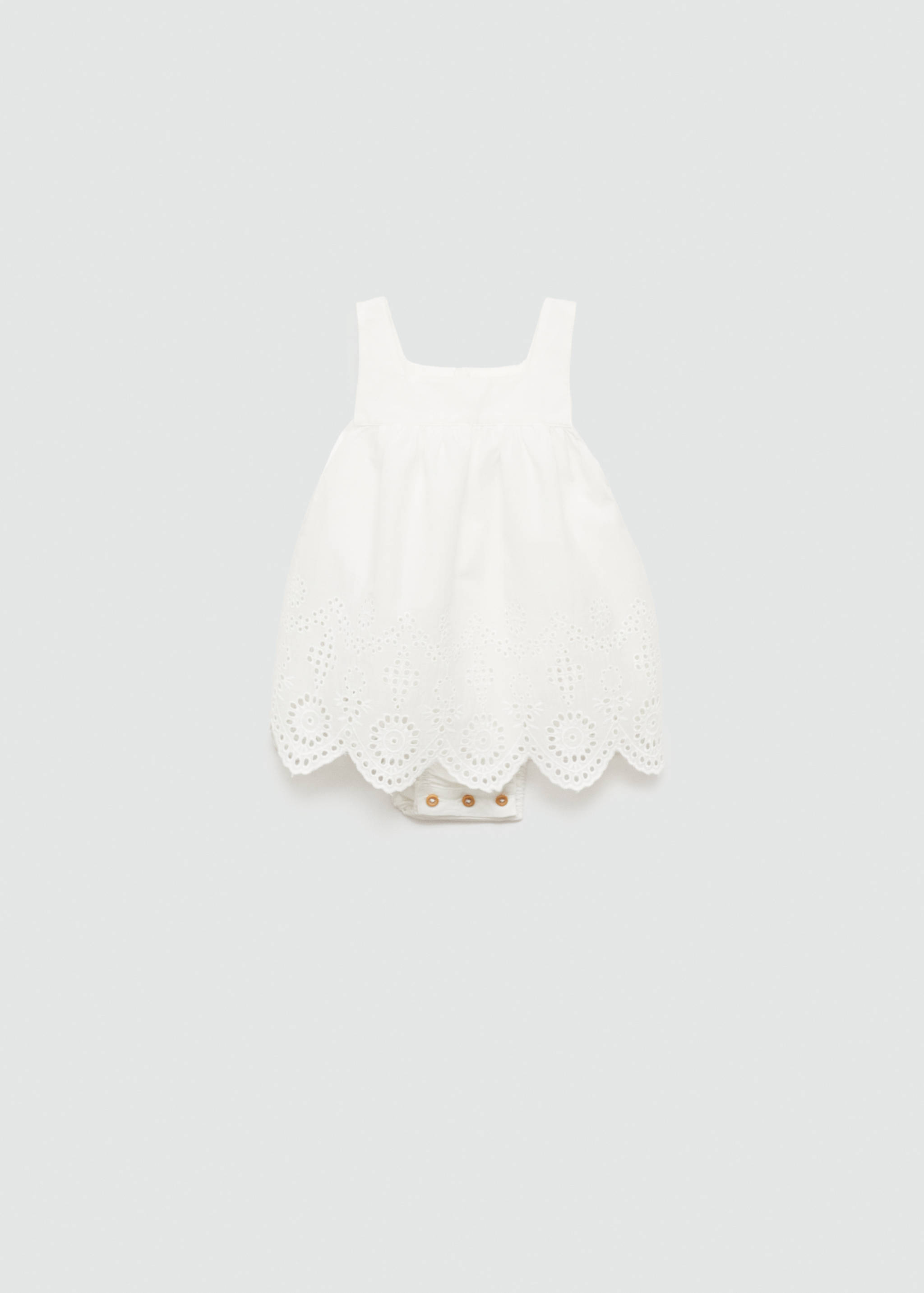 Baumwollkleid mit Schweizer Stickerei - Artikel ohne Model