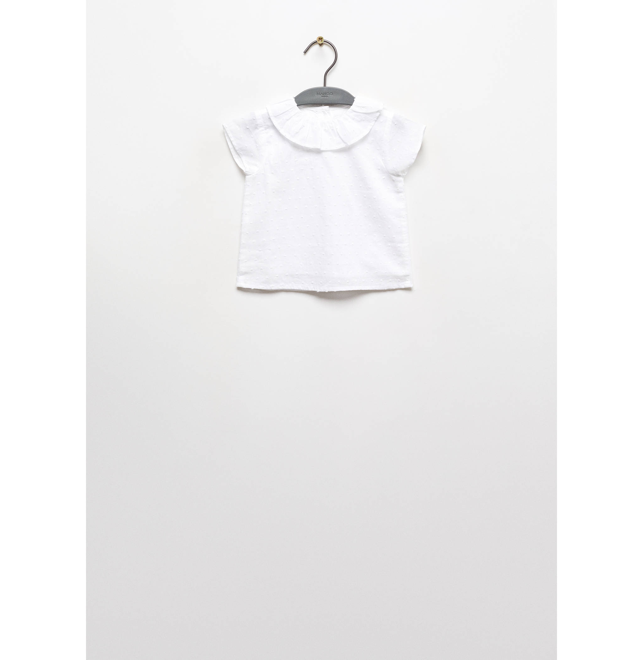 Baumwollbluse mit Plumetis-Design - Artikel ohne Model
