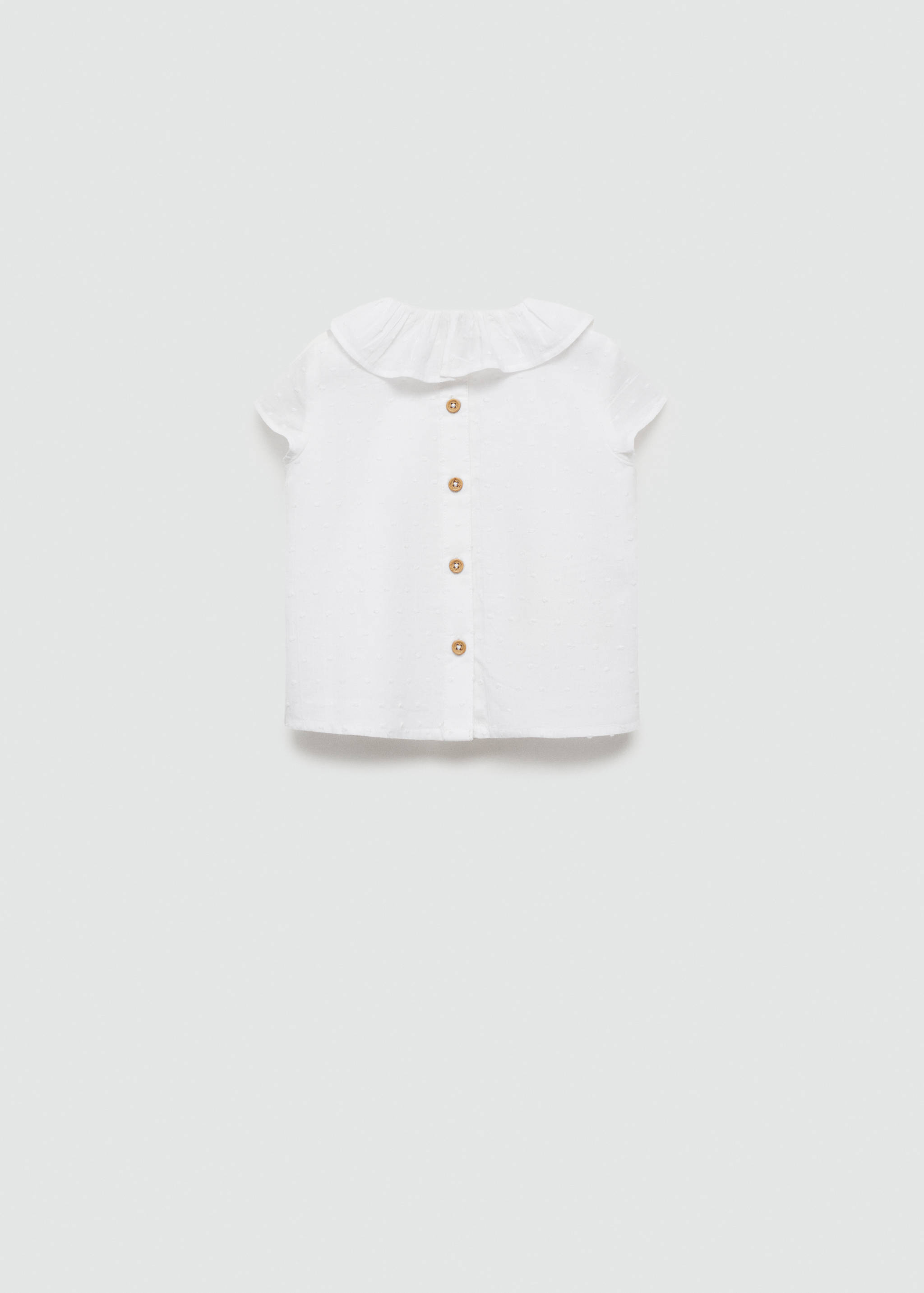 Baumwollbluse mit Plumetis-Design - Rückseite des Artikels