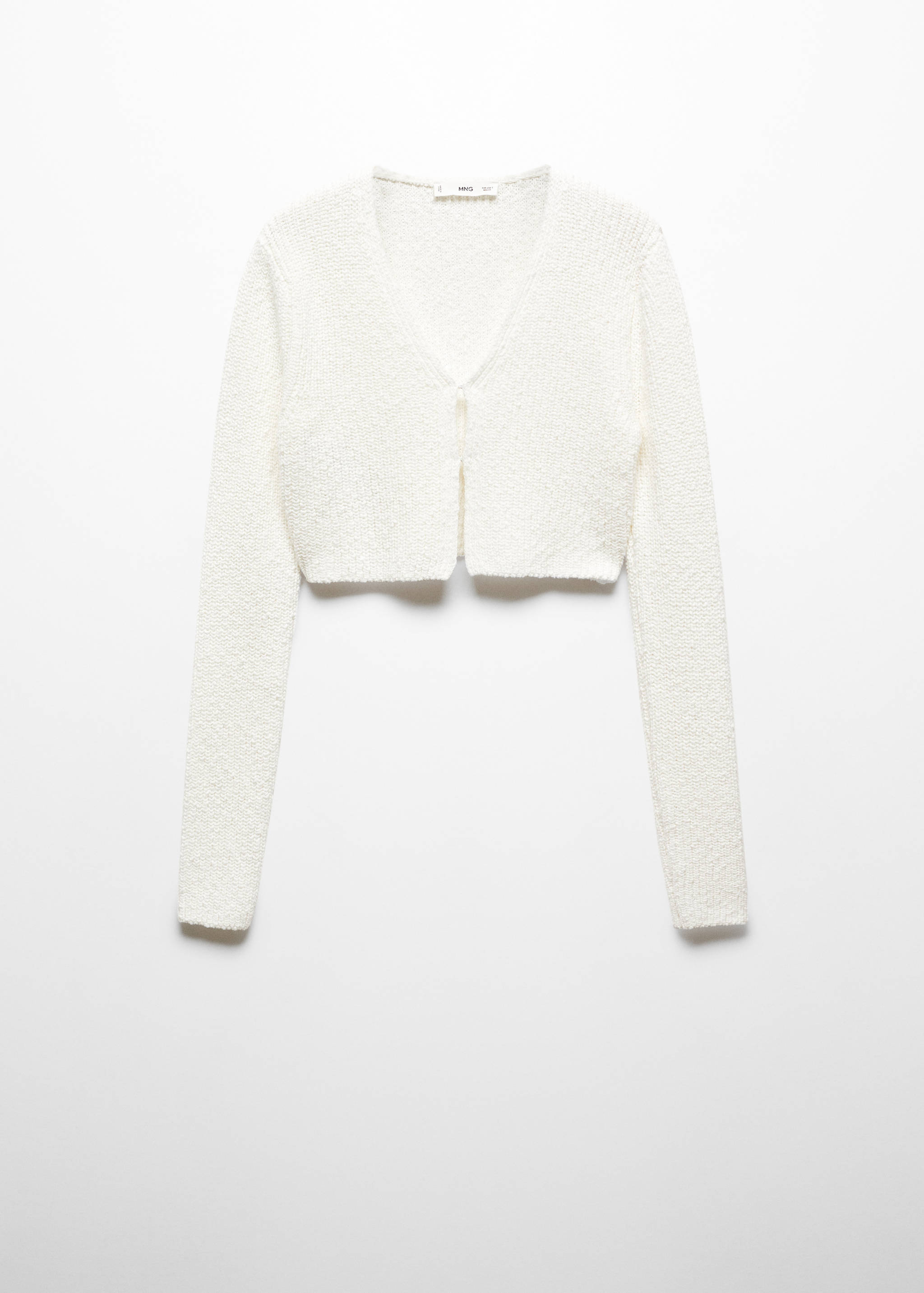 Knitted cropped cardigan - Article without model