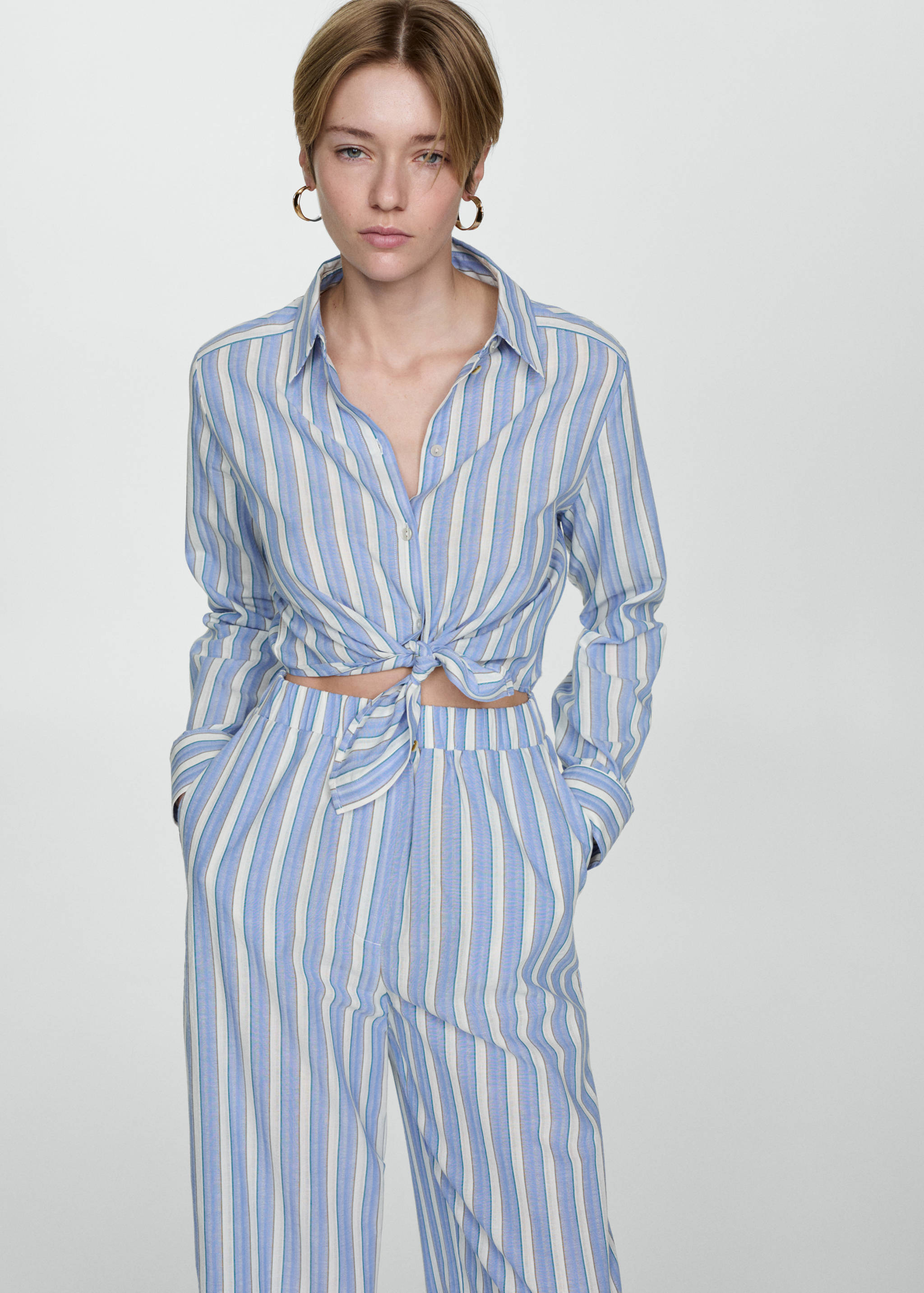 Striped shirt jumpsuit - Medium plane