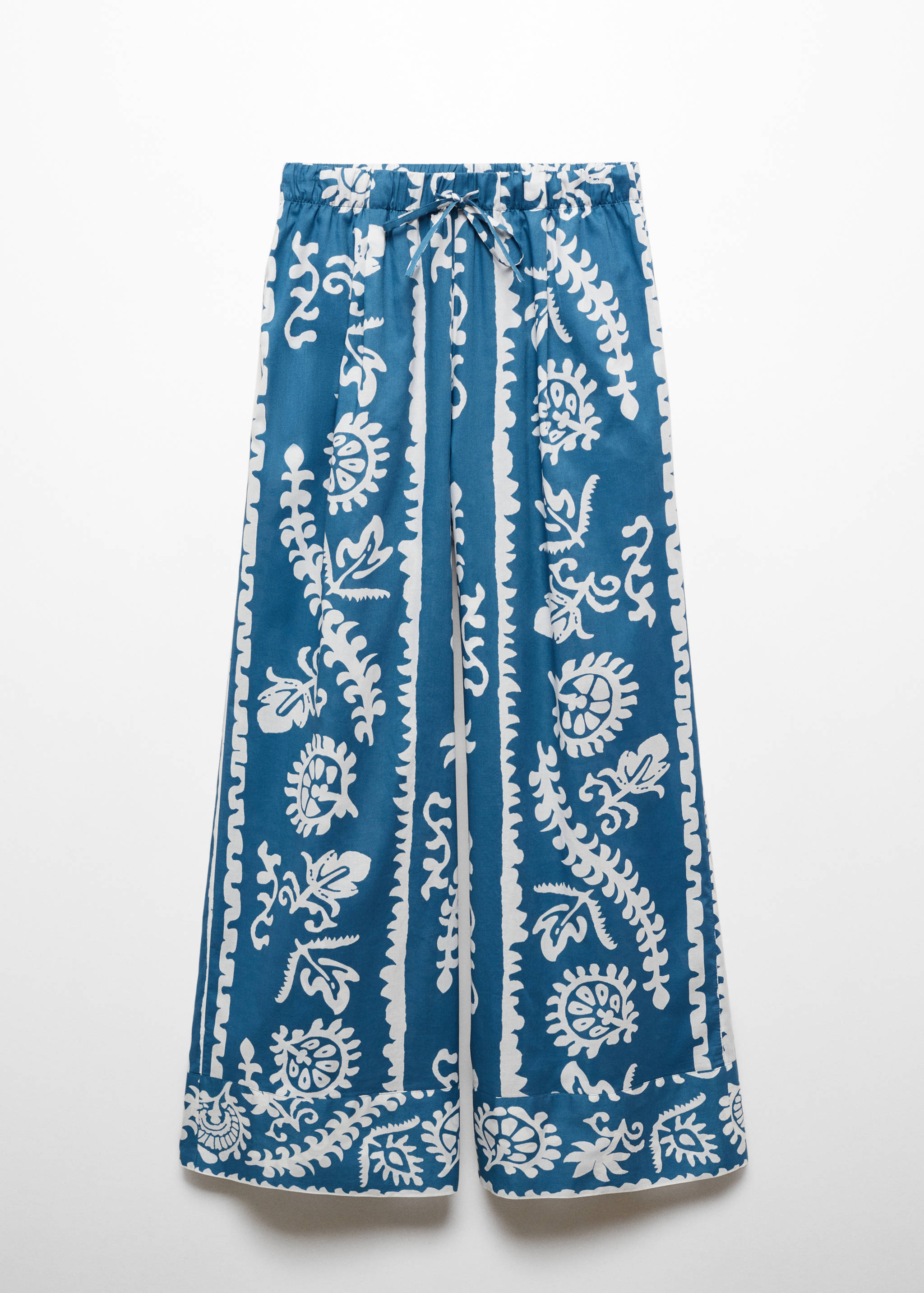 Wide leg printed pants - Article without model