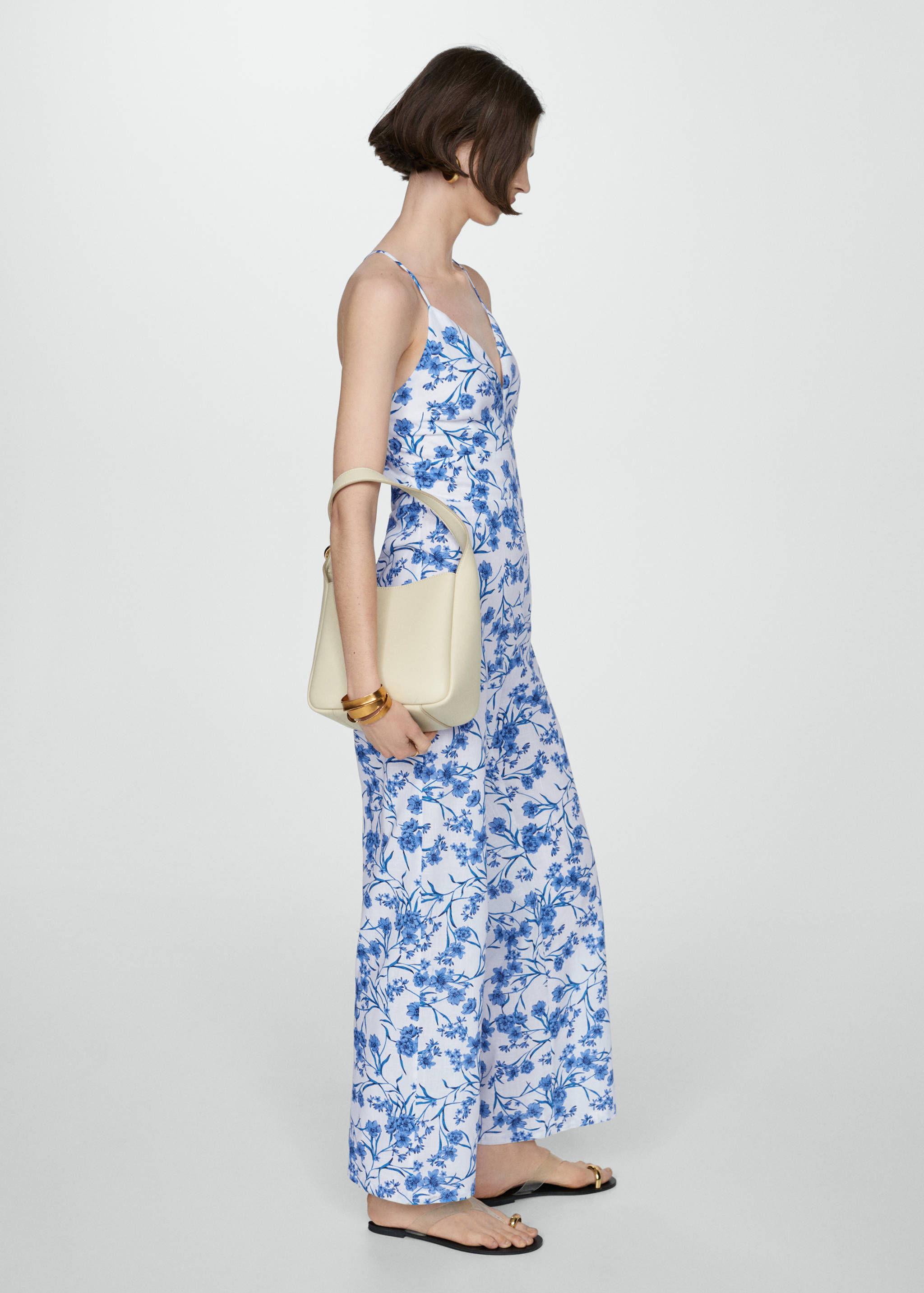 Combinaison coton en imprimé fleuri - Détail de l'article 1