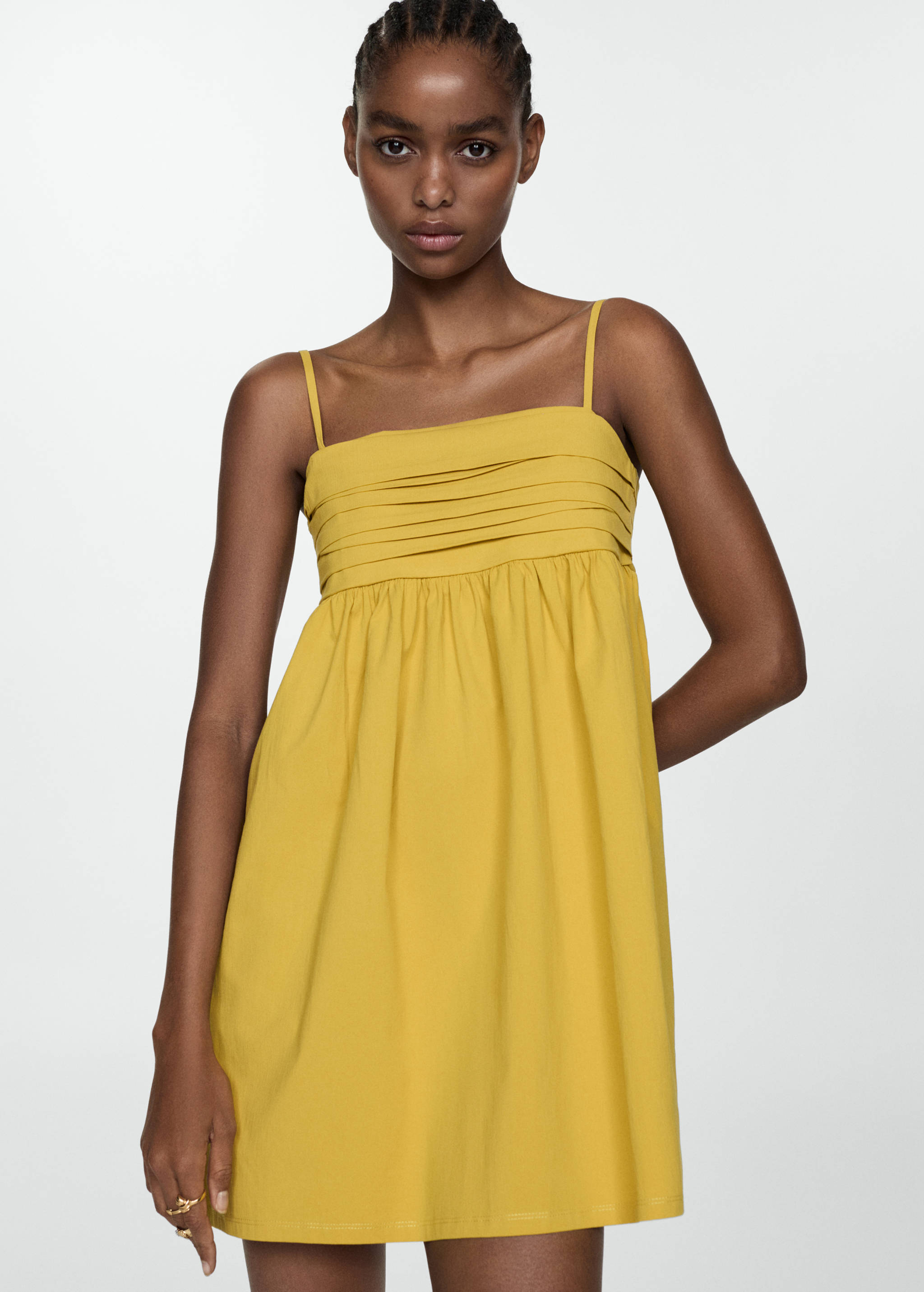 Draped neckline dress - Medium plane