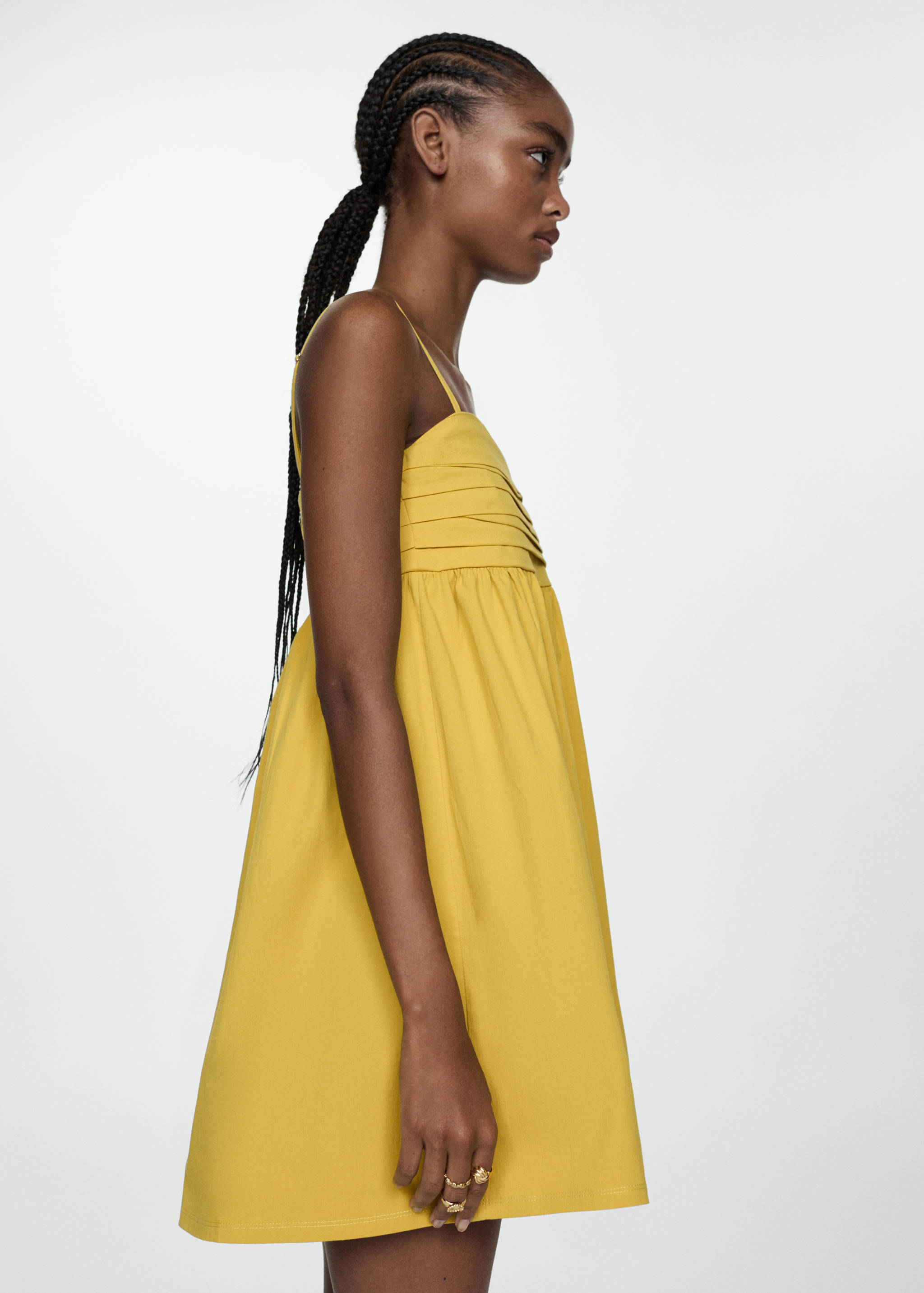 Draped neckline dress - Details of the article 1