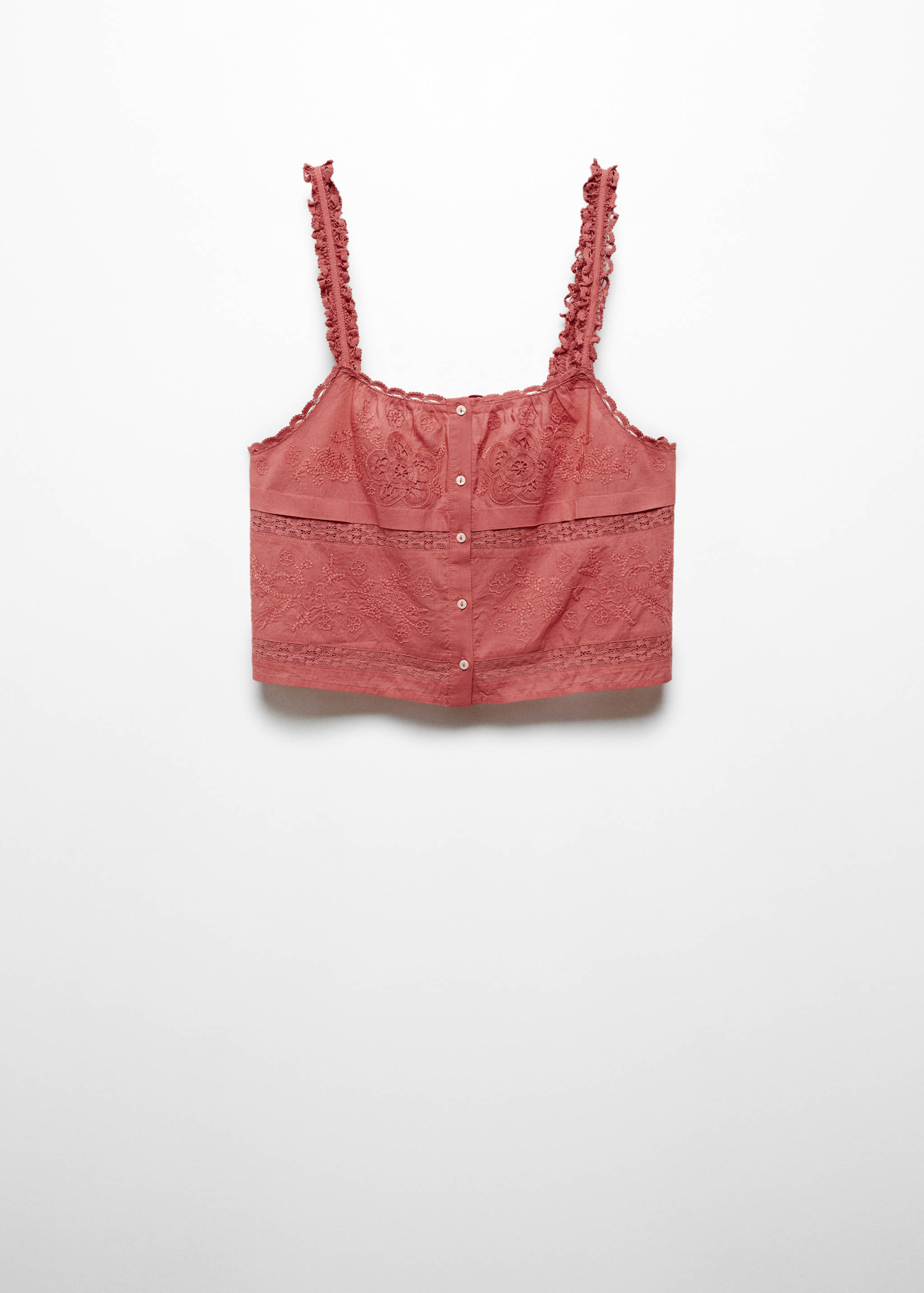 Top de alças bordado - Artigo sem modelo