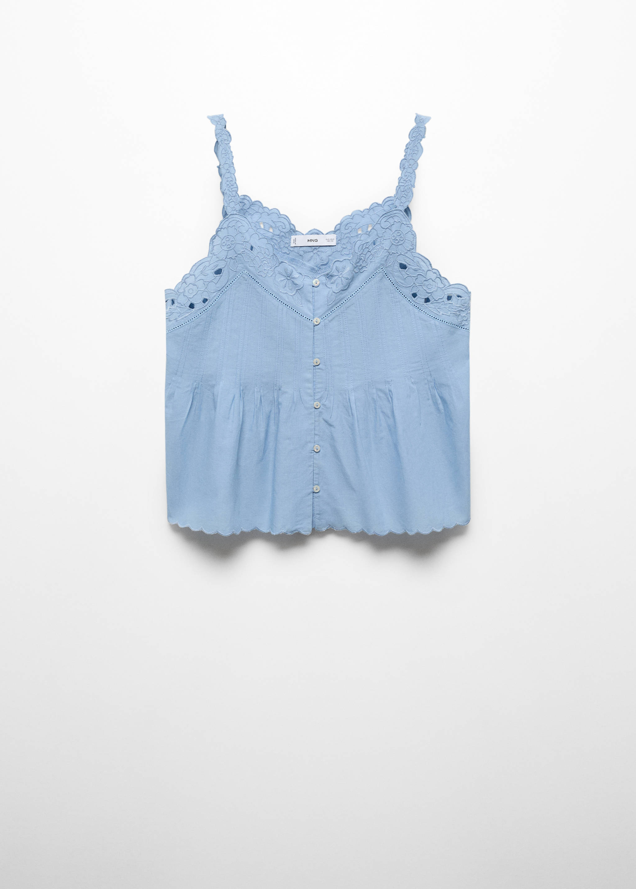 Embroidered strap top - Article without model