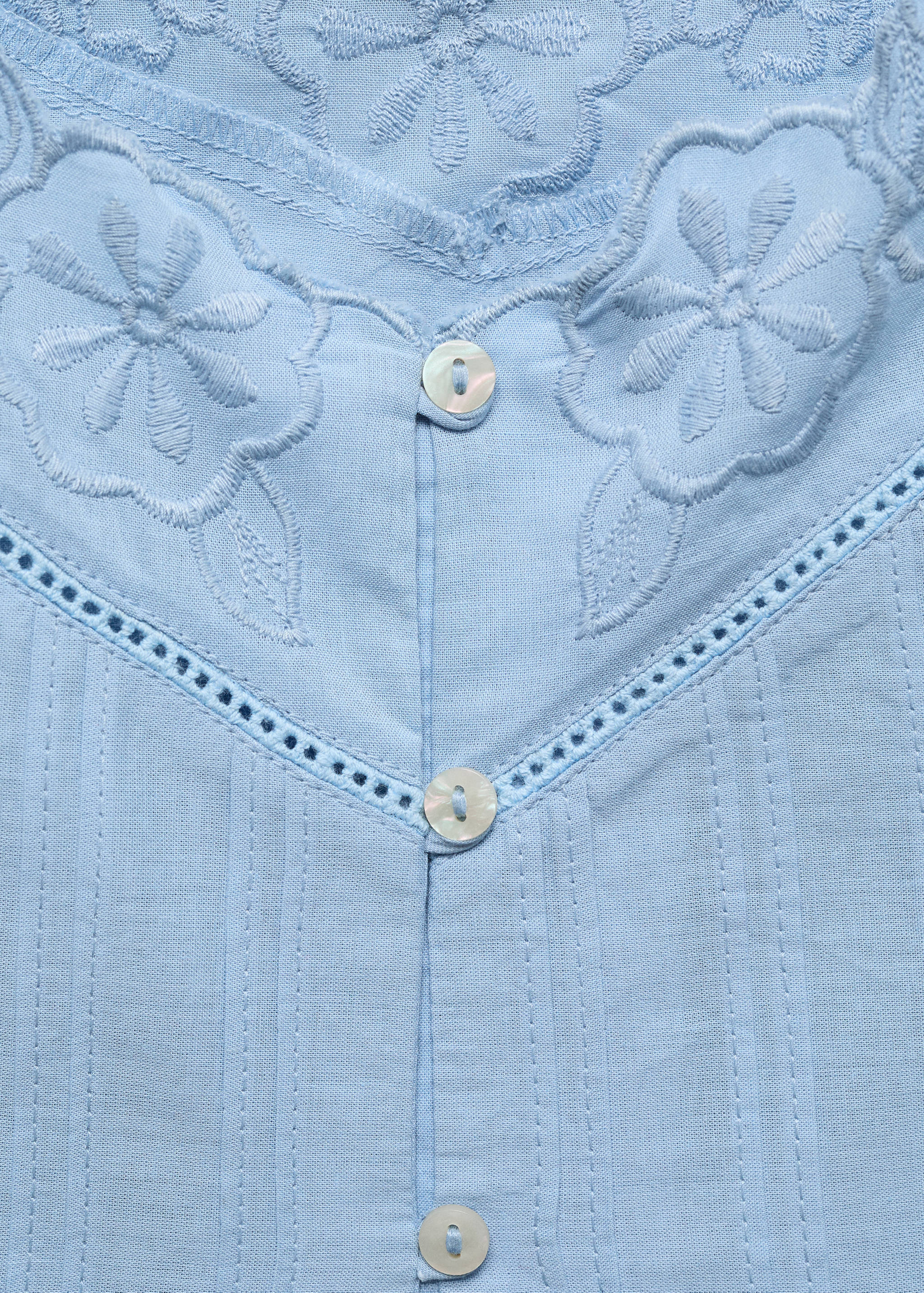 Embroidered strap top - Details of the article 8