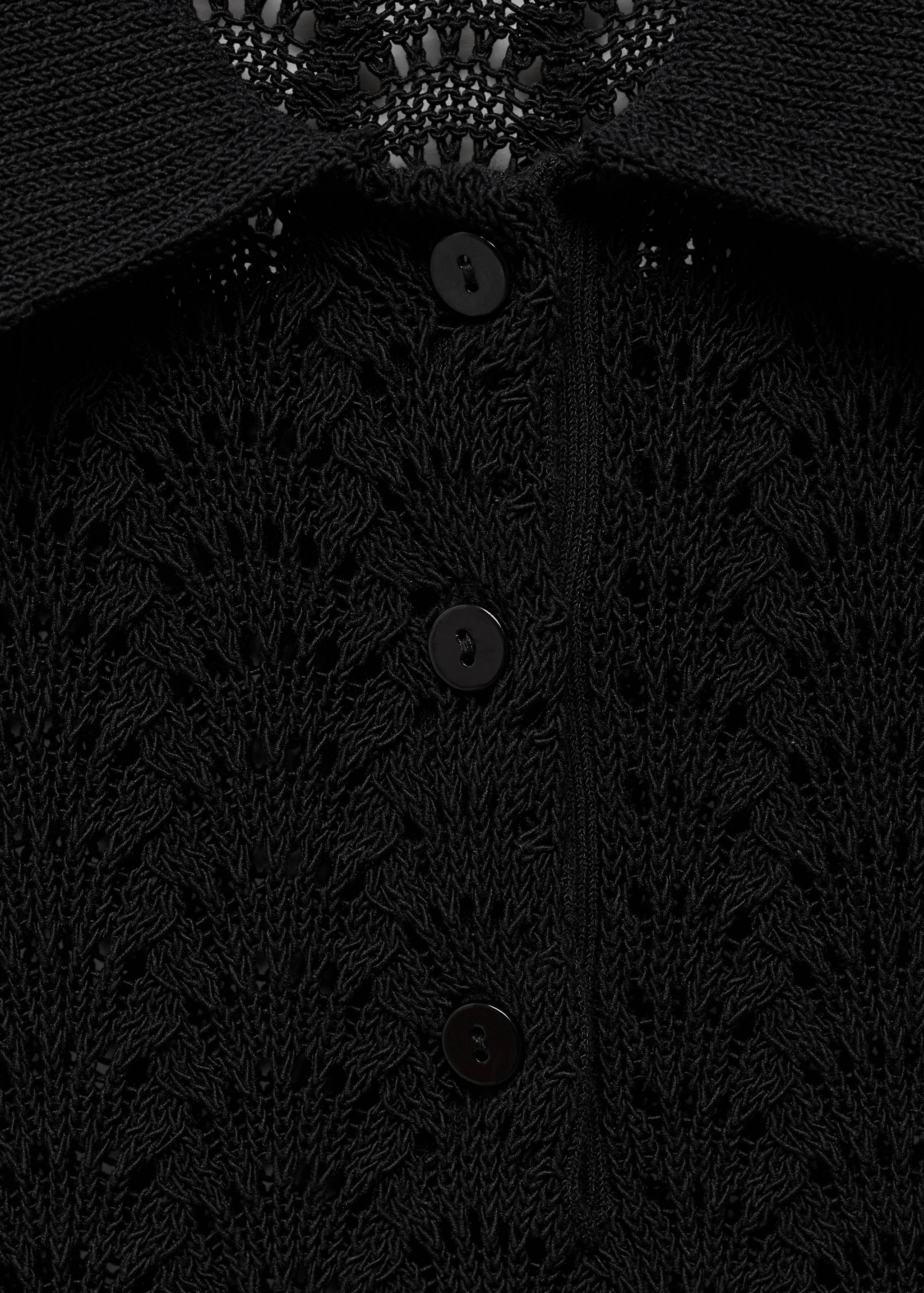 Jersey crochet cuello polo - Detalle del artículo 8