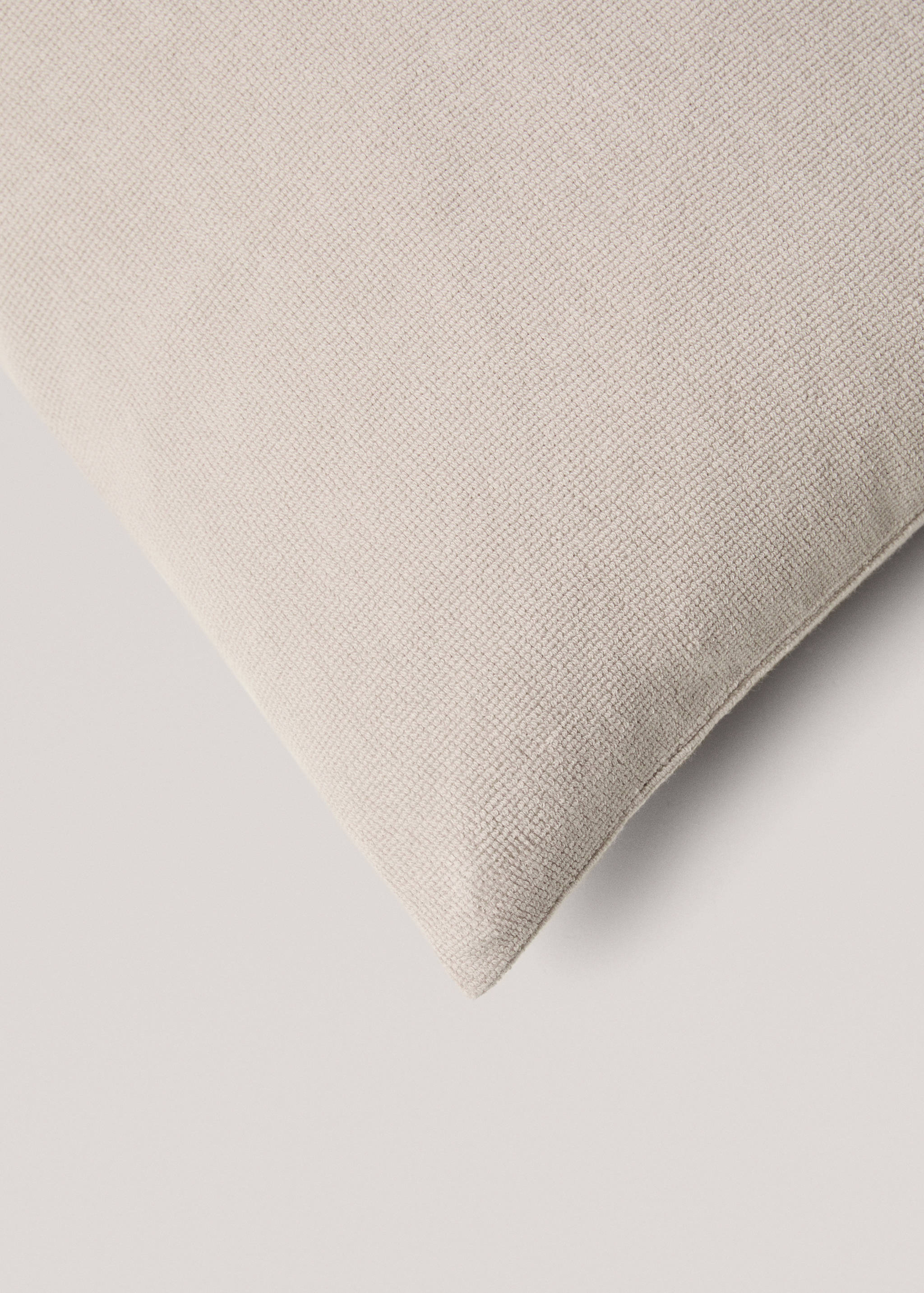 Funda de coixí cotó ris 30x50cm - Detall de l'article 2