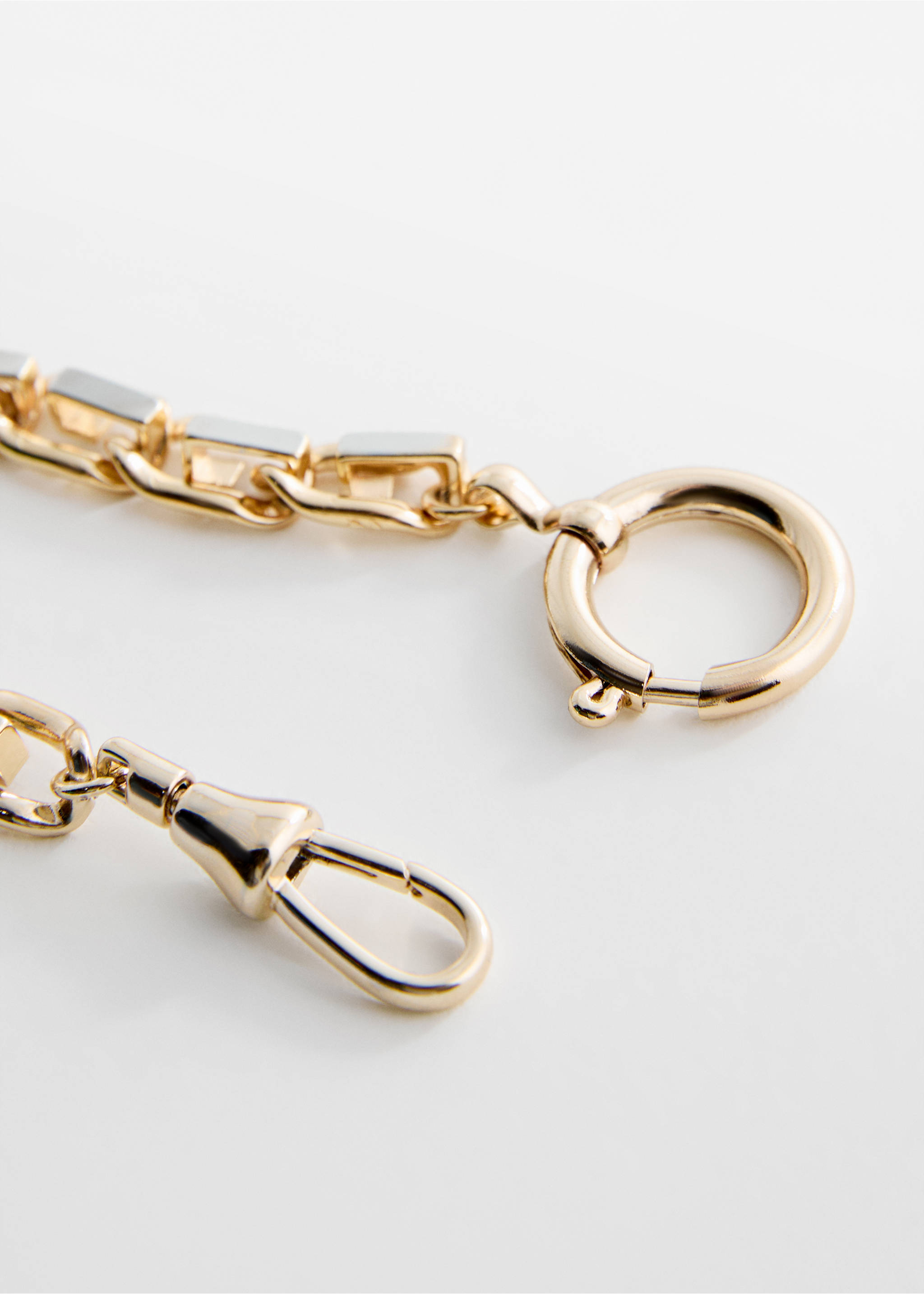 Mixed link bracelet - Details of the article 1, Gold. Ref: 67058654-00.