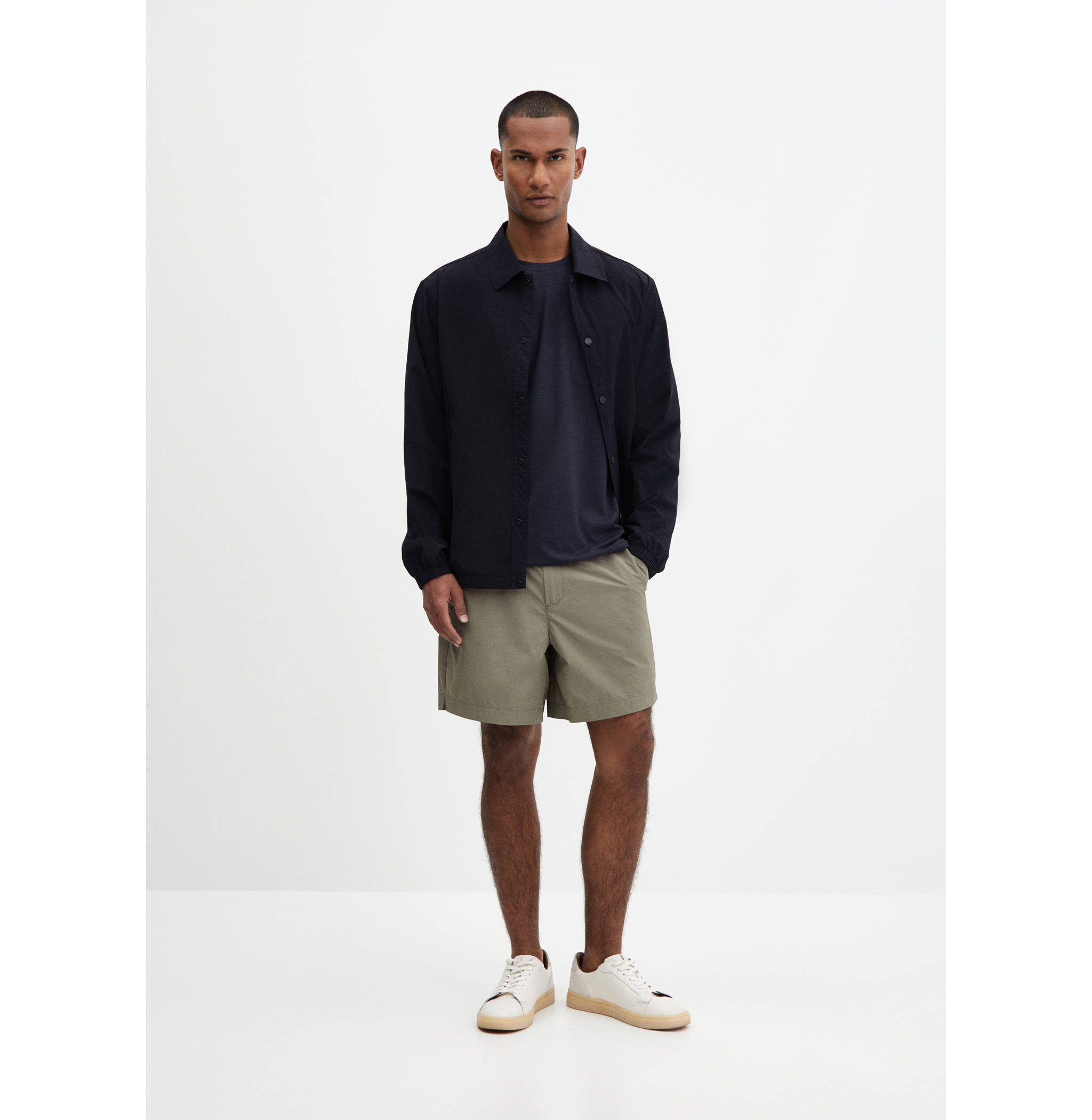 Lightweight water-repellent overshirt - General plane