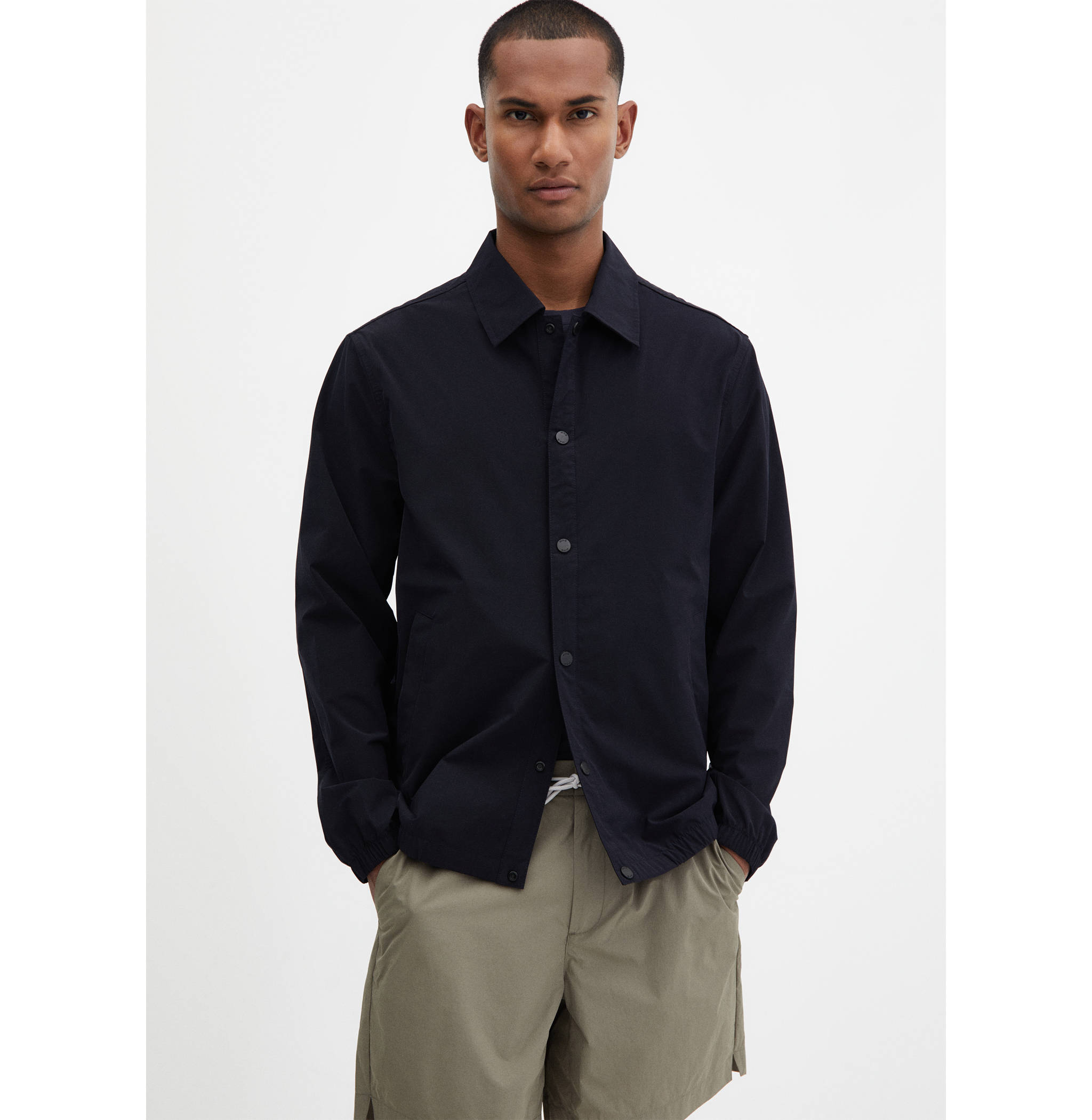 Lightweight water-repellent overshirt - Medium plane