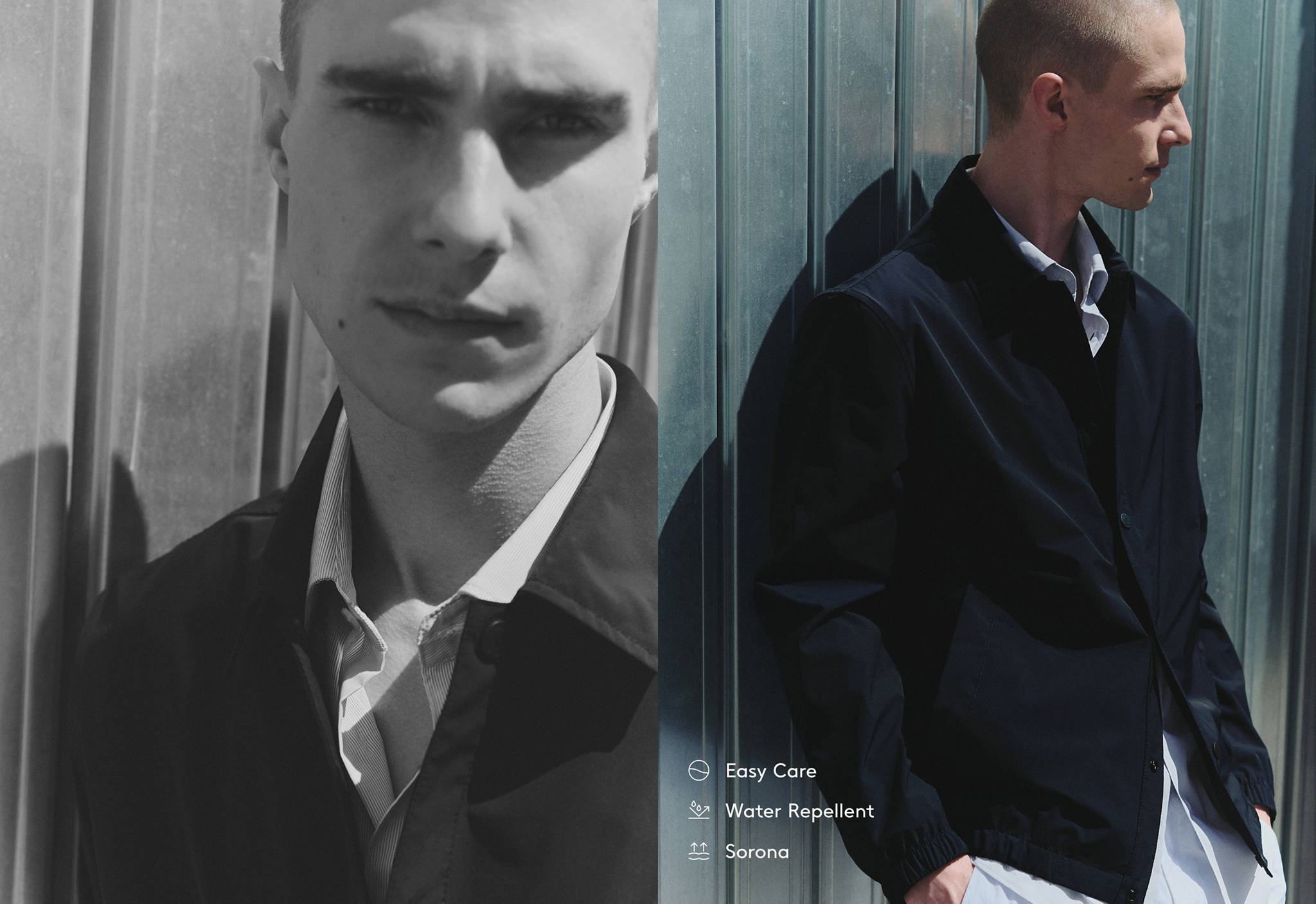 Lightweight water-repellent overshirt - Panoramic plane