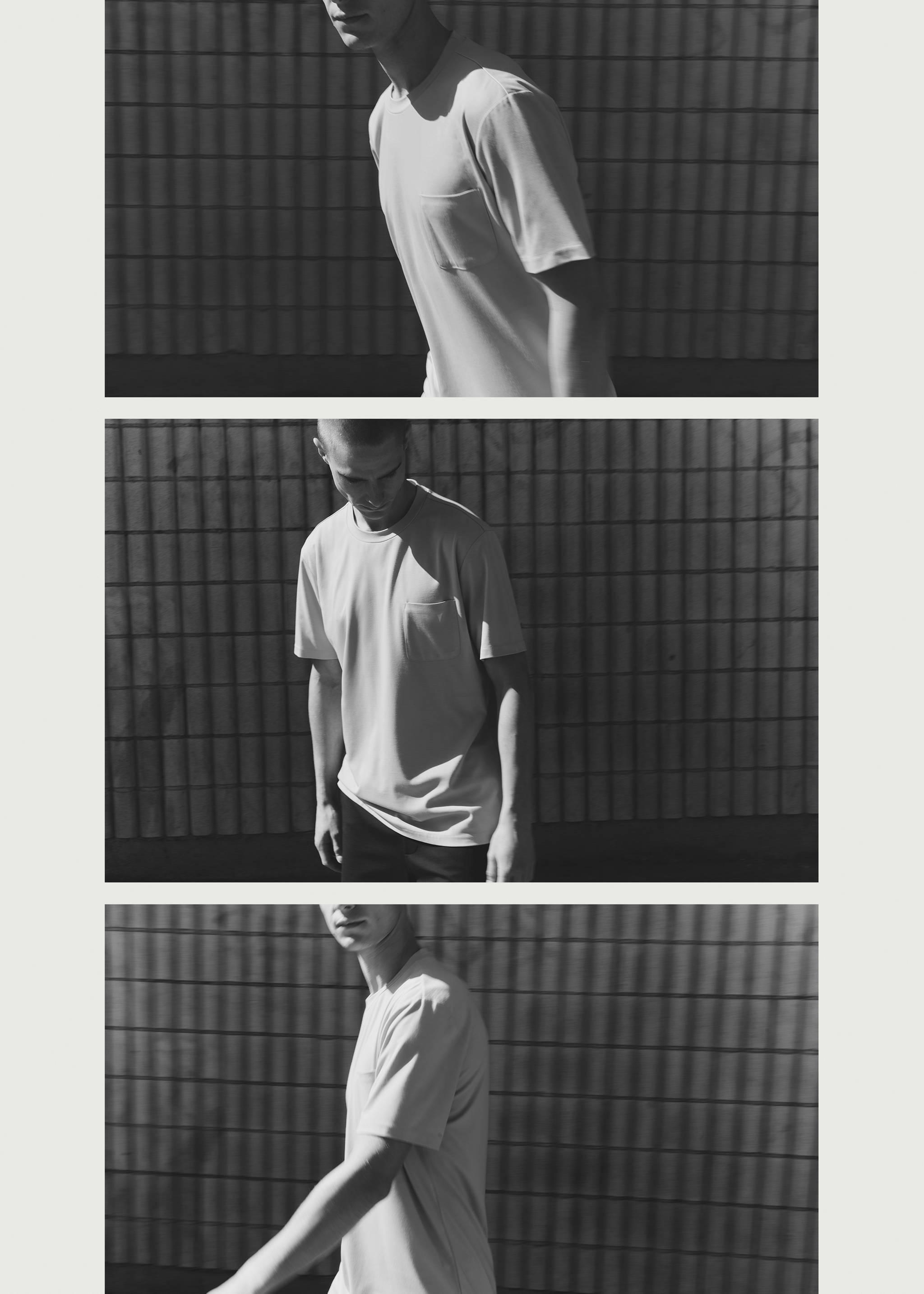 Slim fit t-shirt with pocket - Details of the article 5