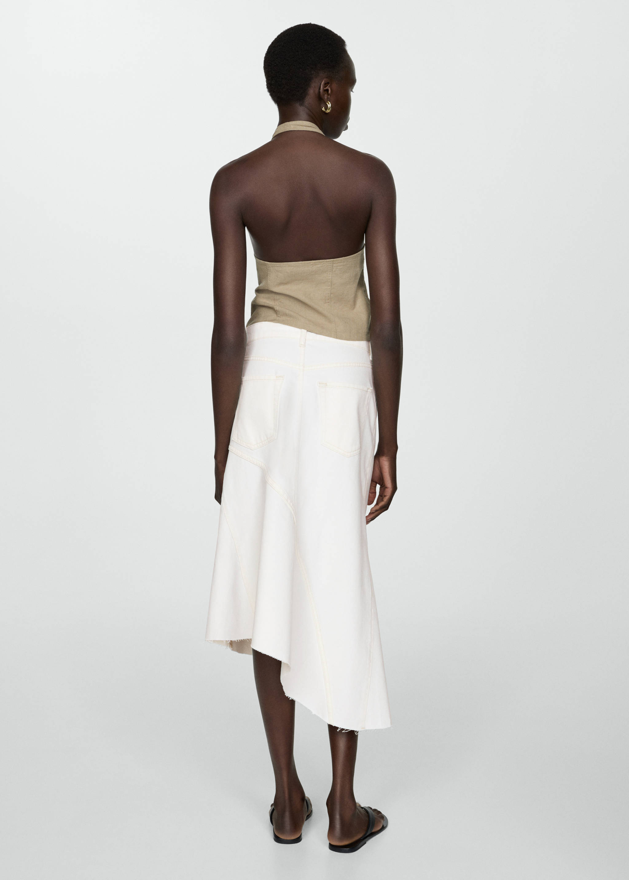 Falda vaquera asimétrica - Reverso del artículo