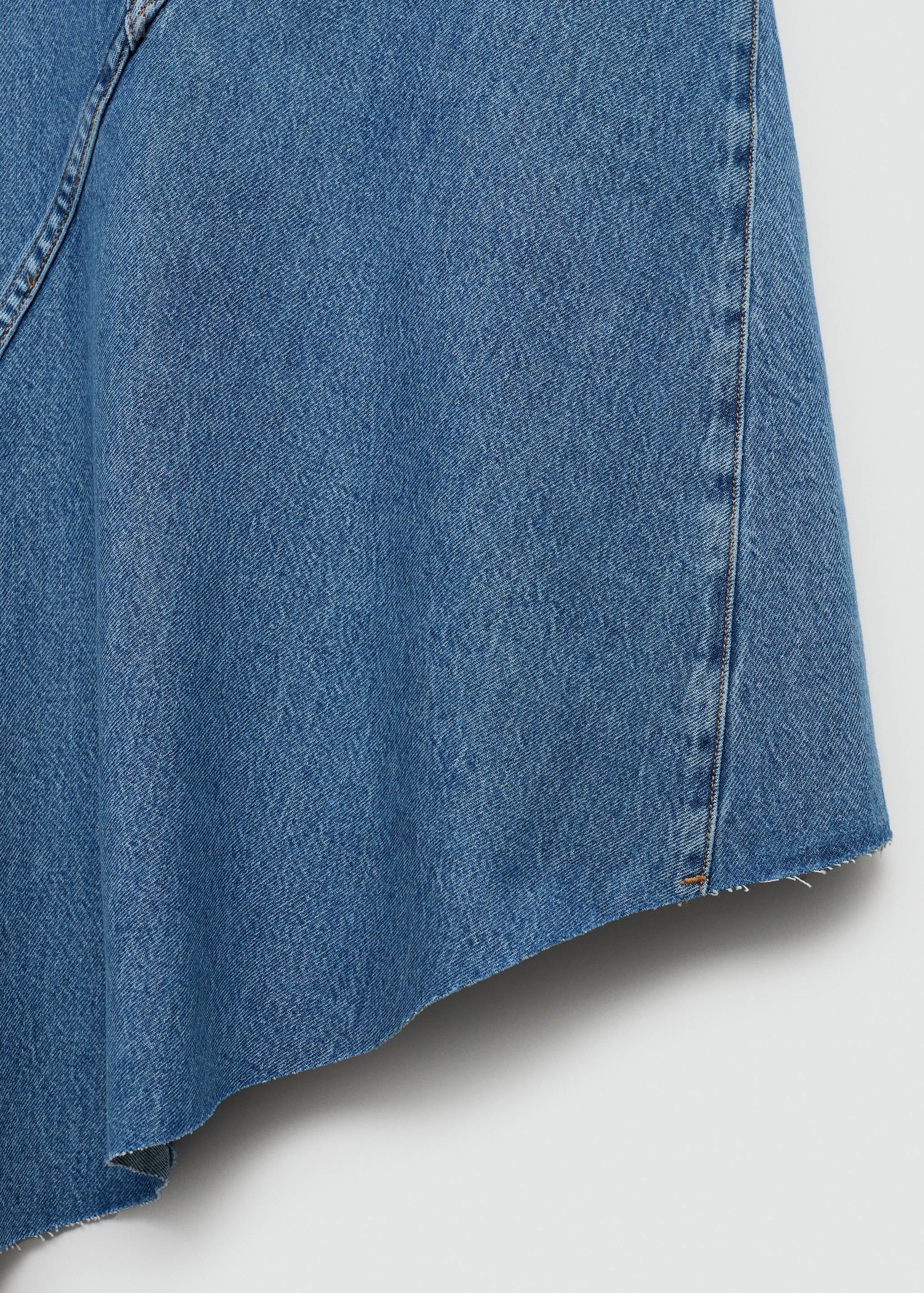 Asymmetrical denim skirt - Details of the article 8