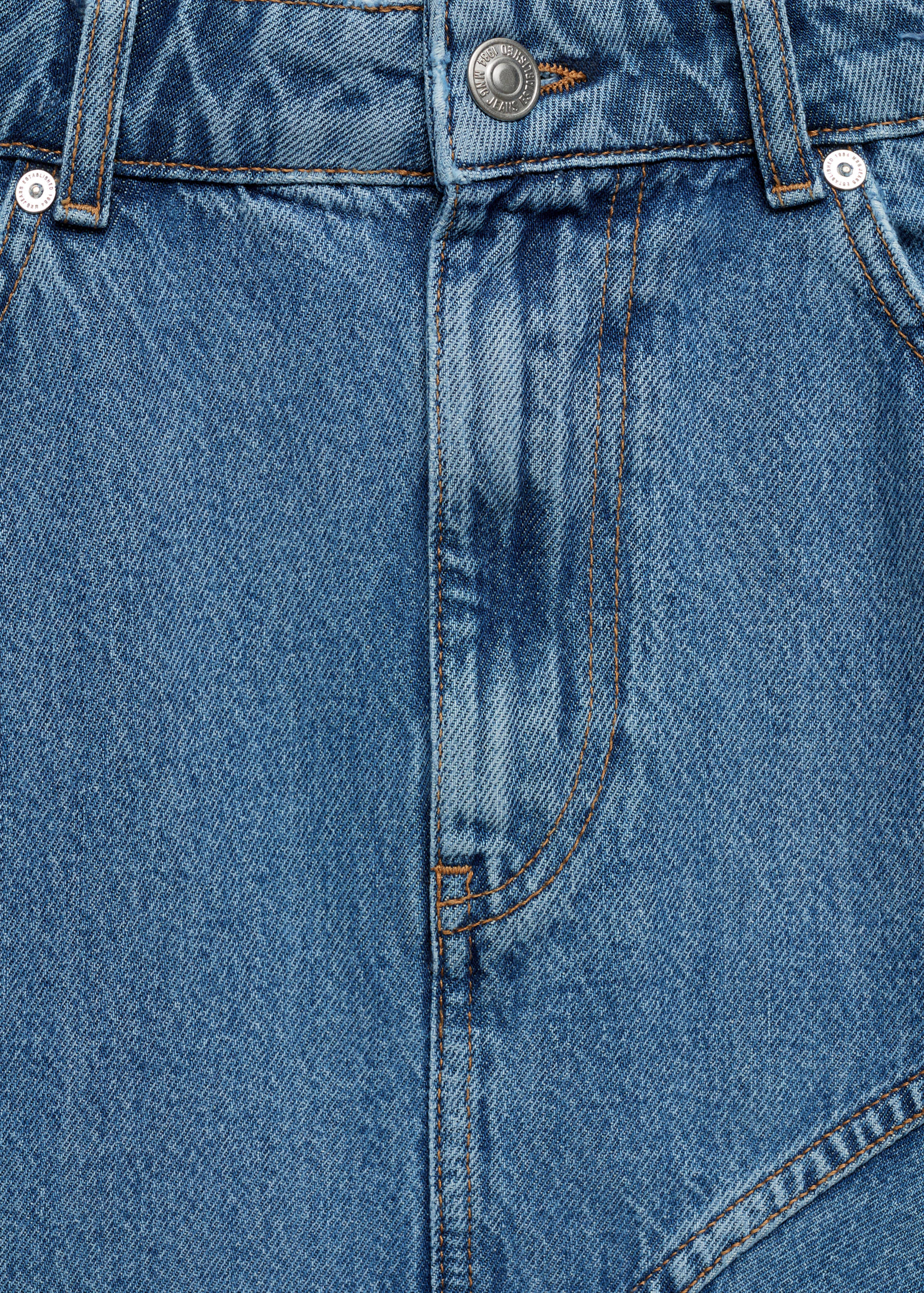 Asymmetrical denim skirt - Details of the article 0