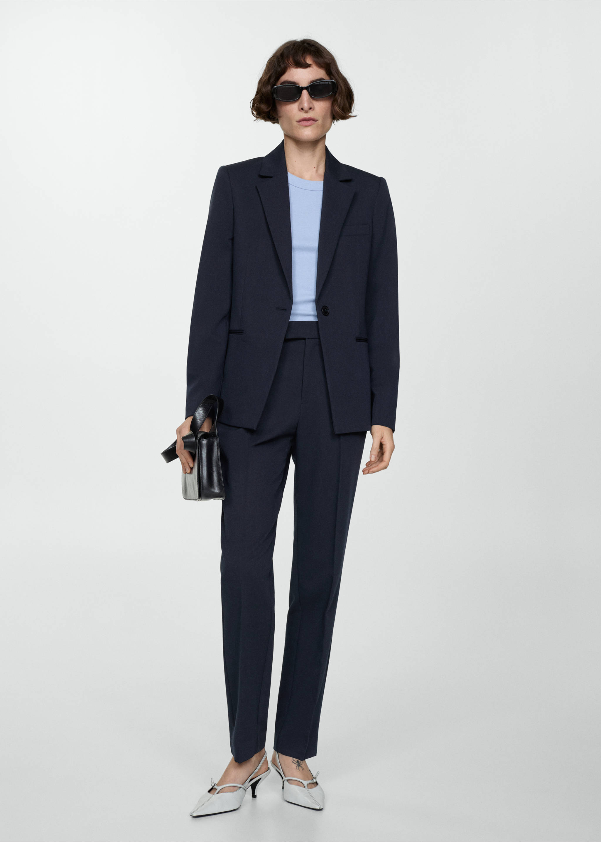 Fitted suit jacket - General plane, Dark Navy. Ref: 67059404-00.