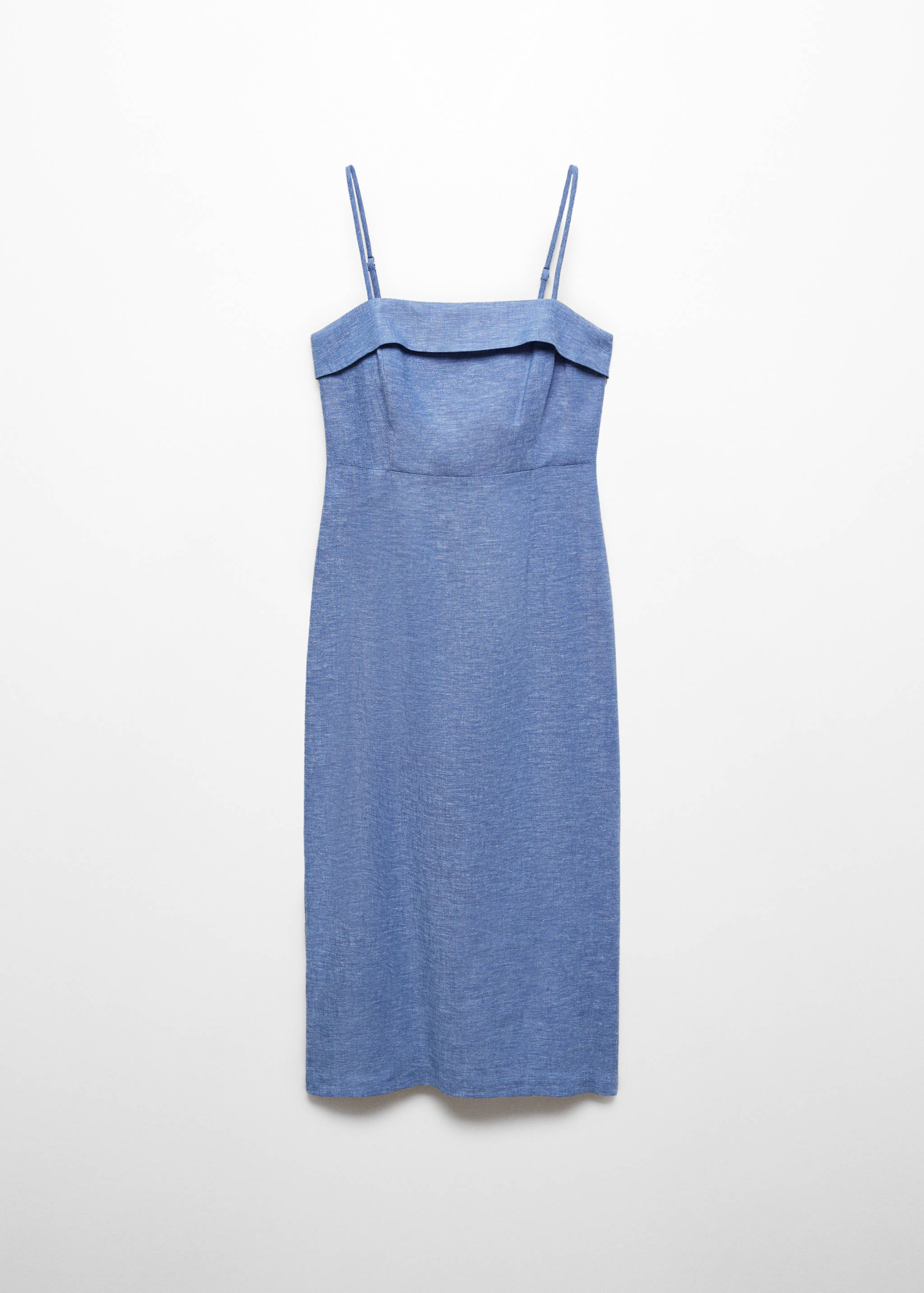 Linnen jurk met spaghettibandjes - Artikel zonder model