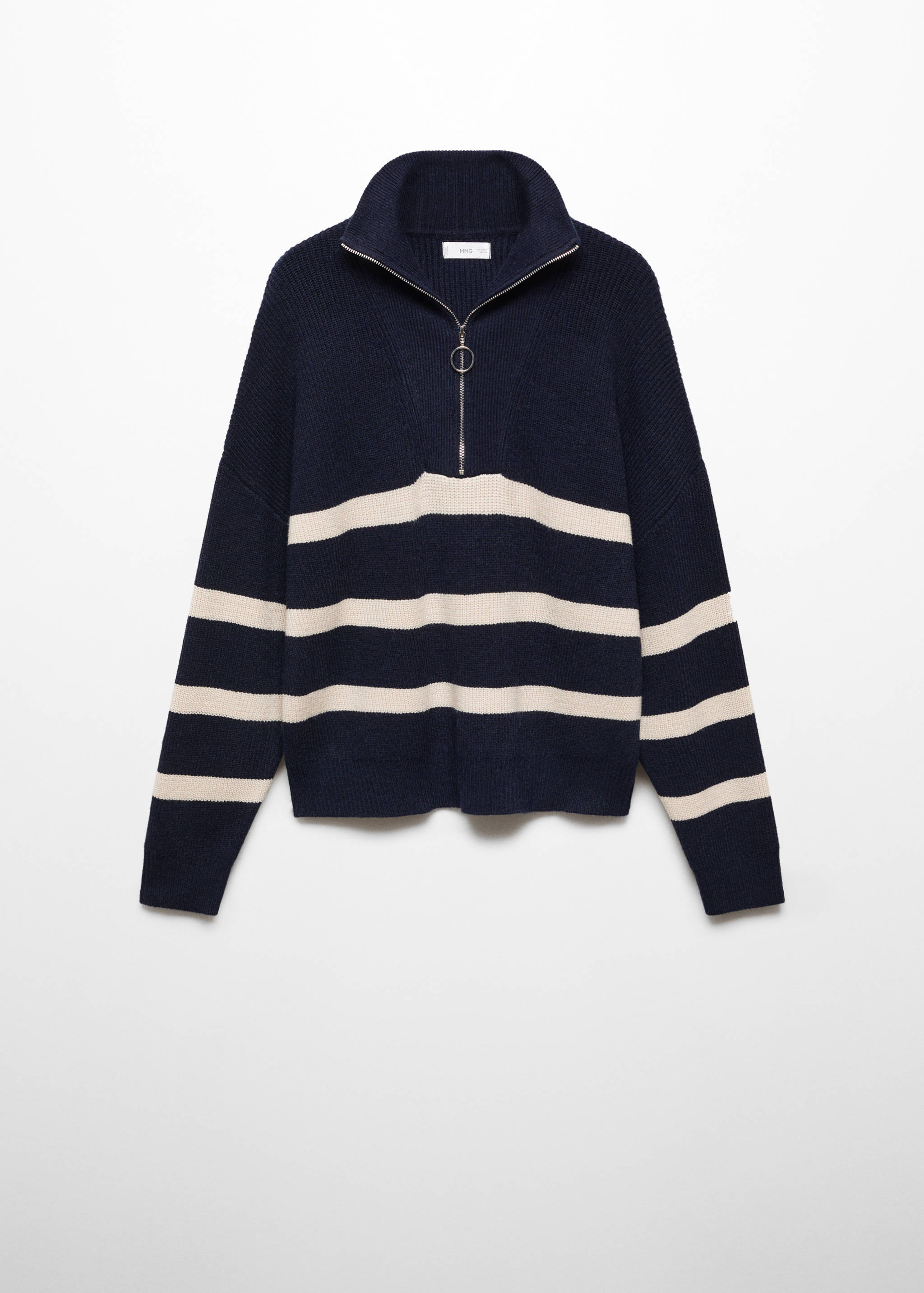 Zip knit sweater - Article without model