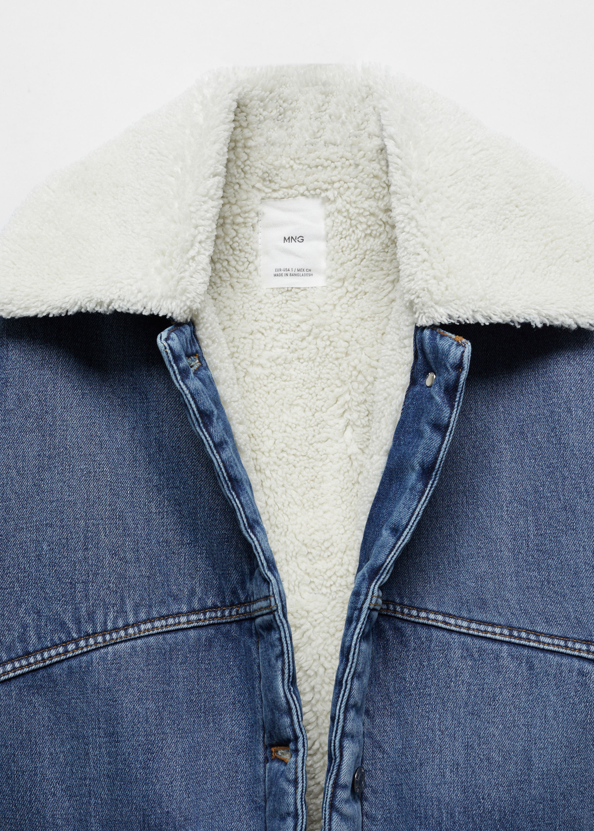 Oversized-Jacke aus Kunstshearling - Detail des Artikels 8