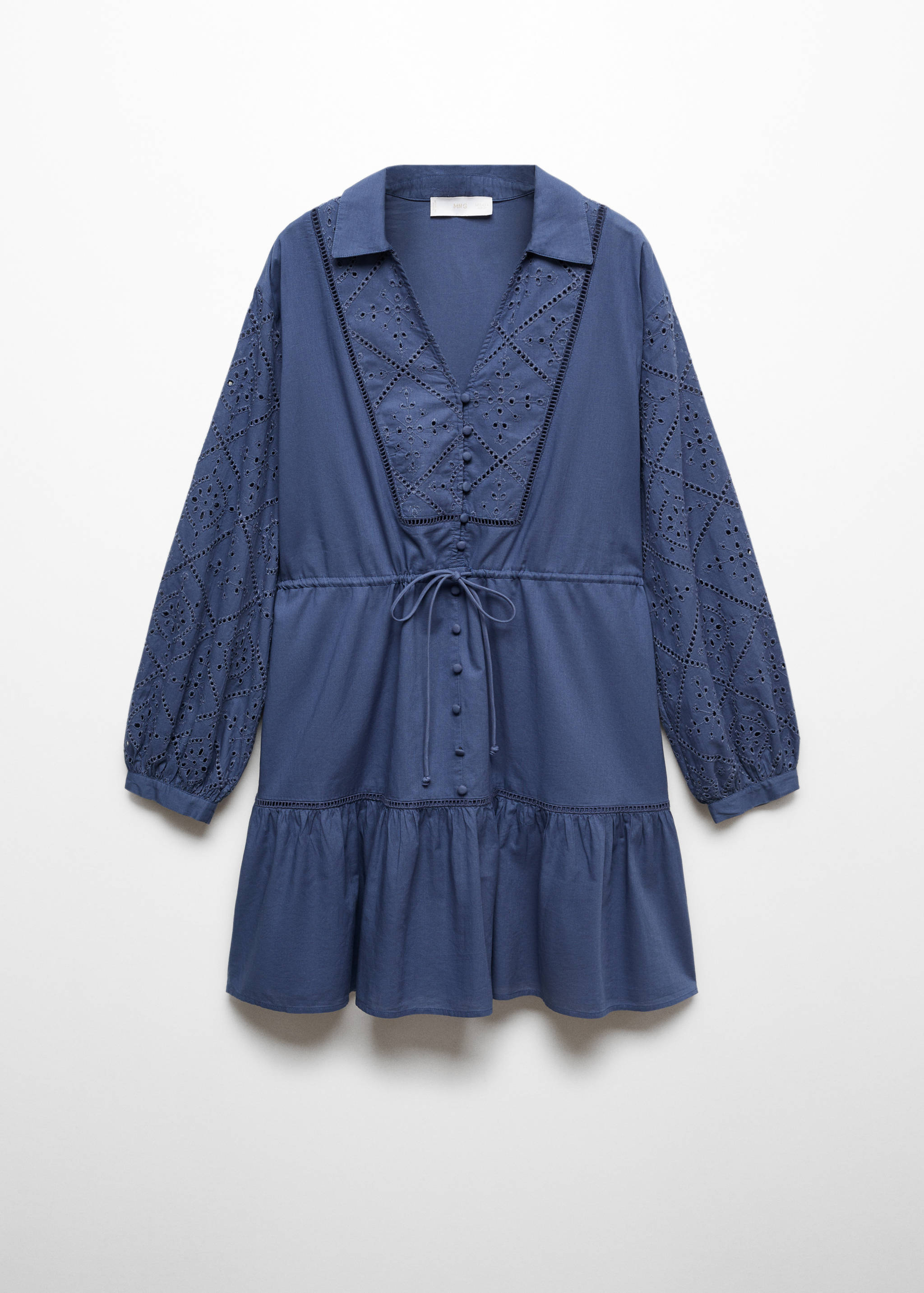 Vestido camisero detalles bordados - Artículo sin modelo