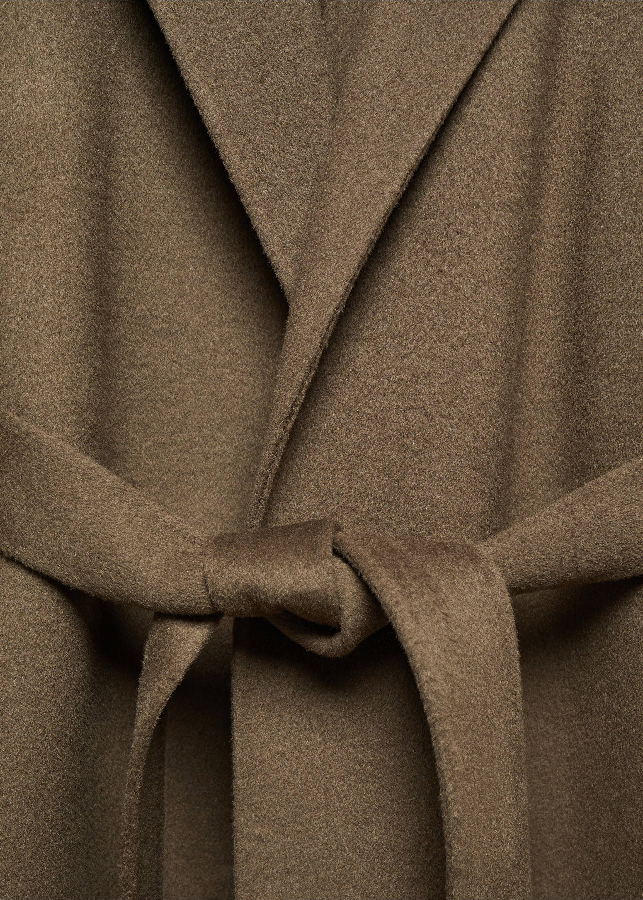 Belt handmade coat - Details of the article 8, Khaki. Ref: 67060444-00.