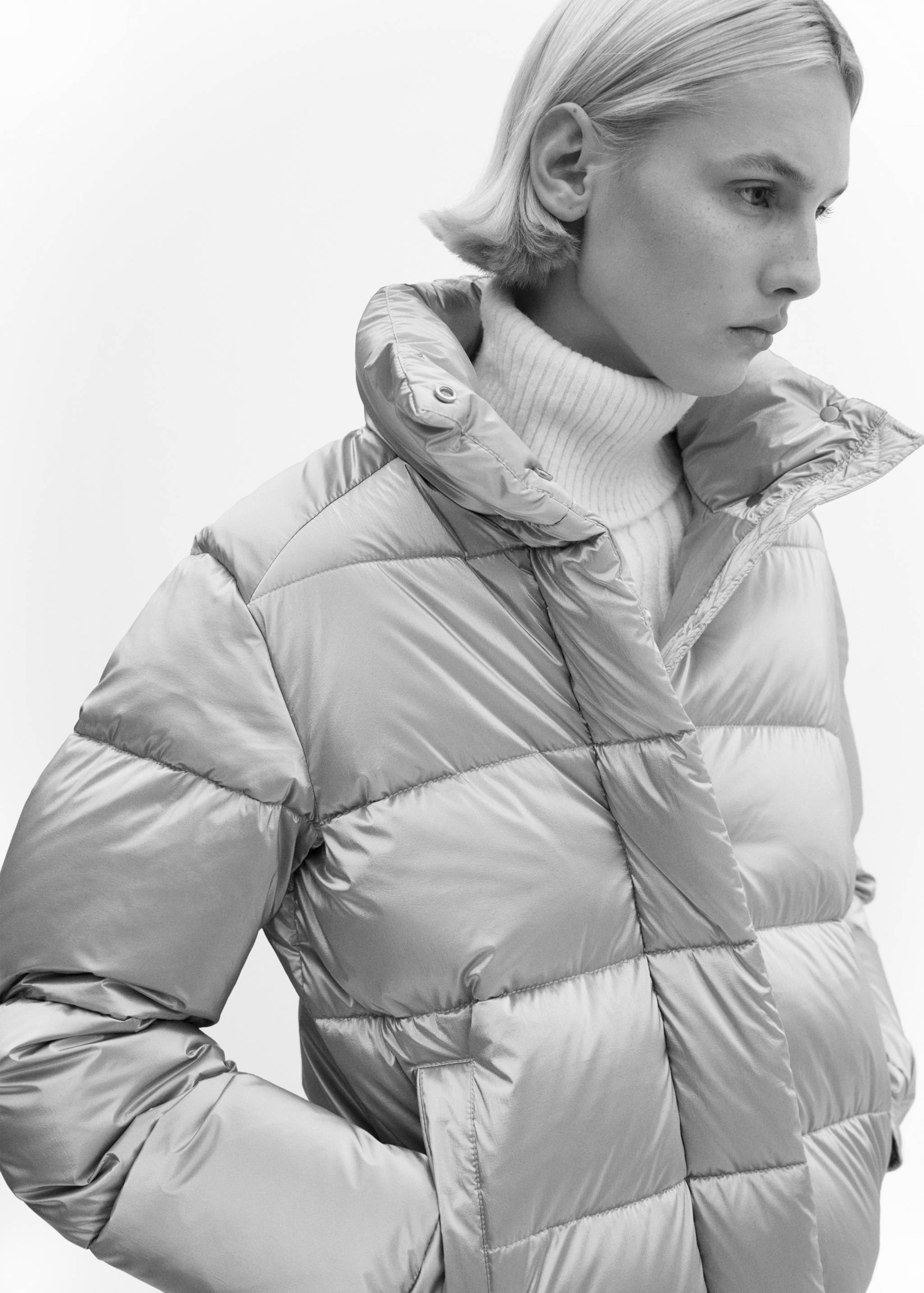 Water-repellent puffer coat - Details of the article 4