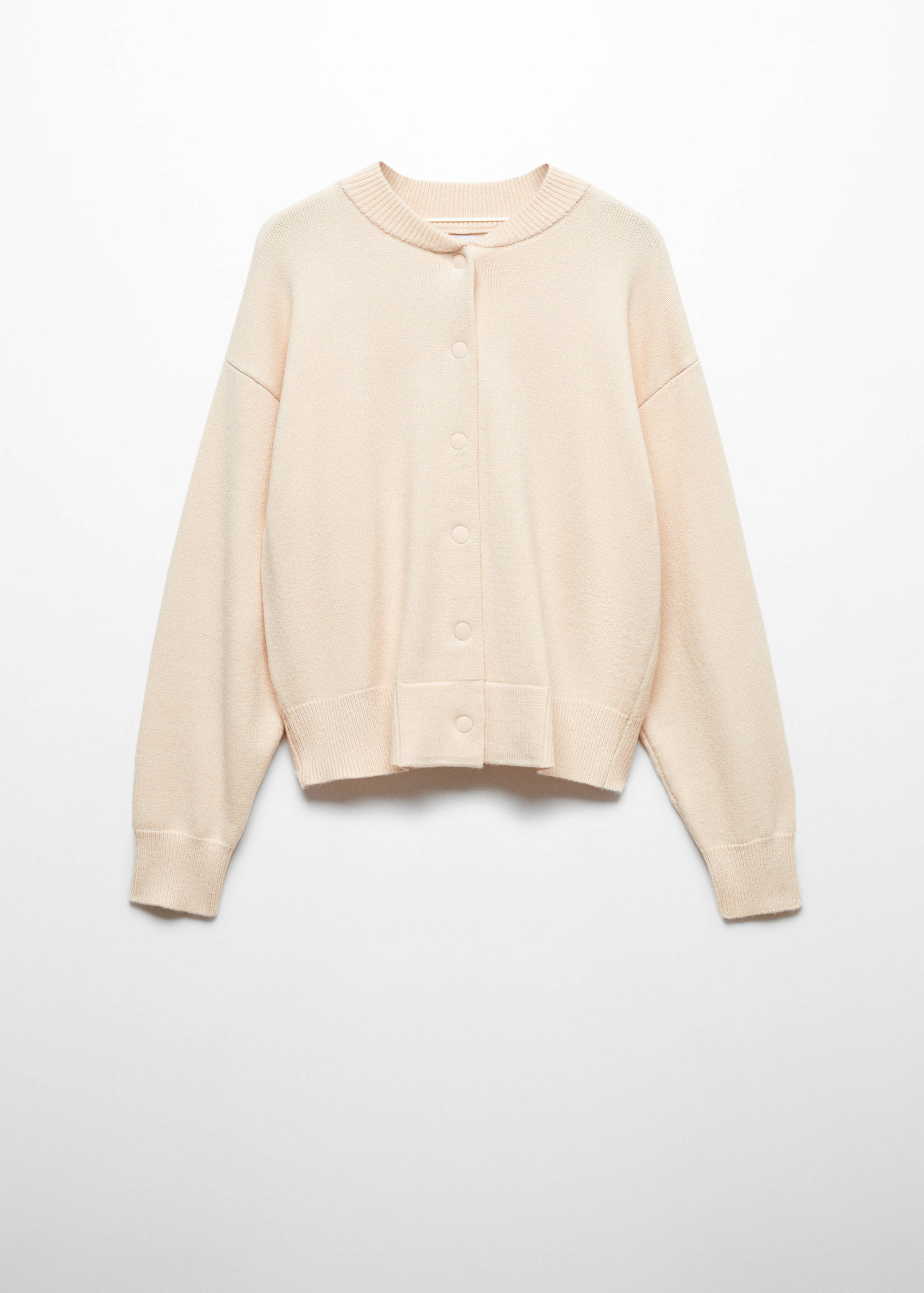 Knitted buttoned jacket - Article without model