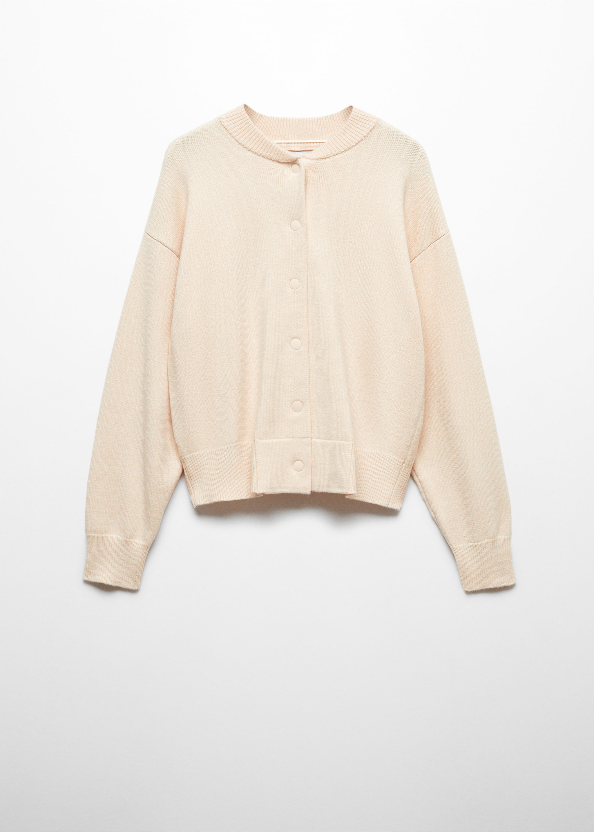 Knitted buttoned jacket - Article without model