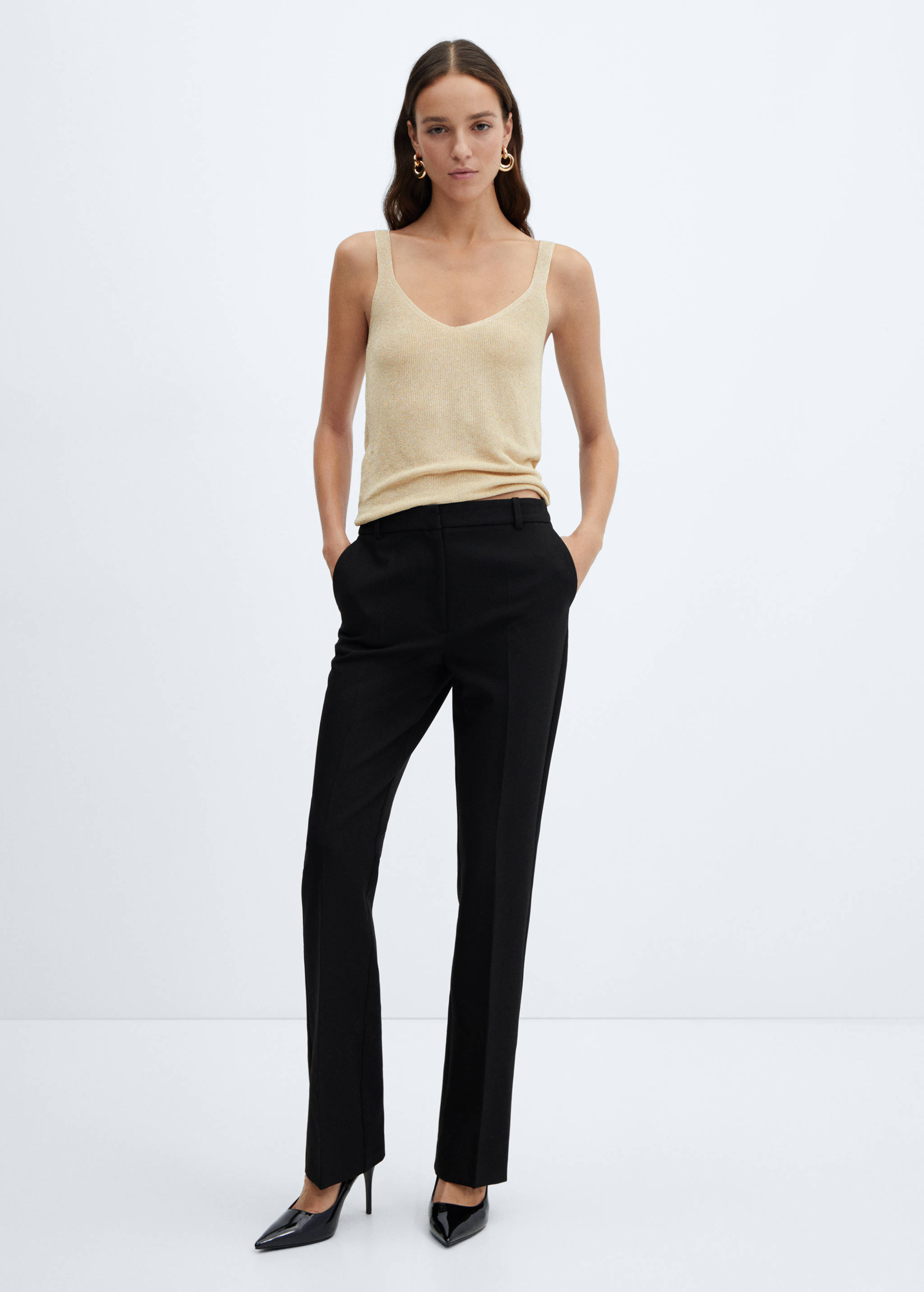 Lurex knitted top - General plane