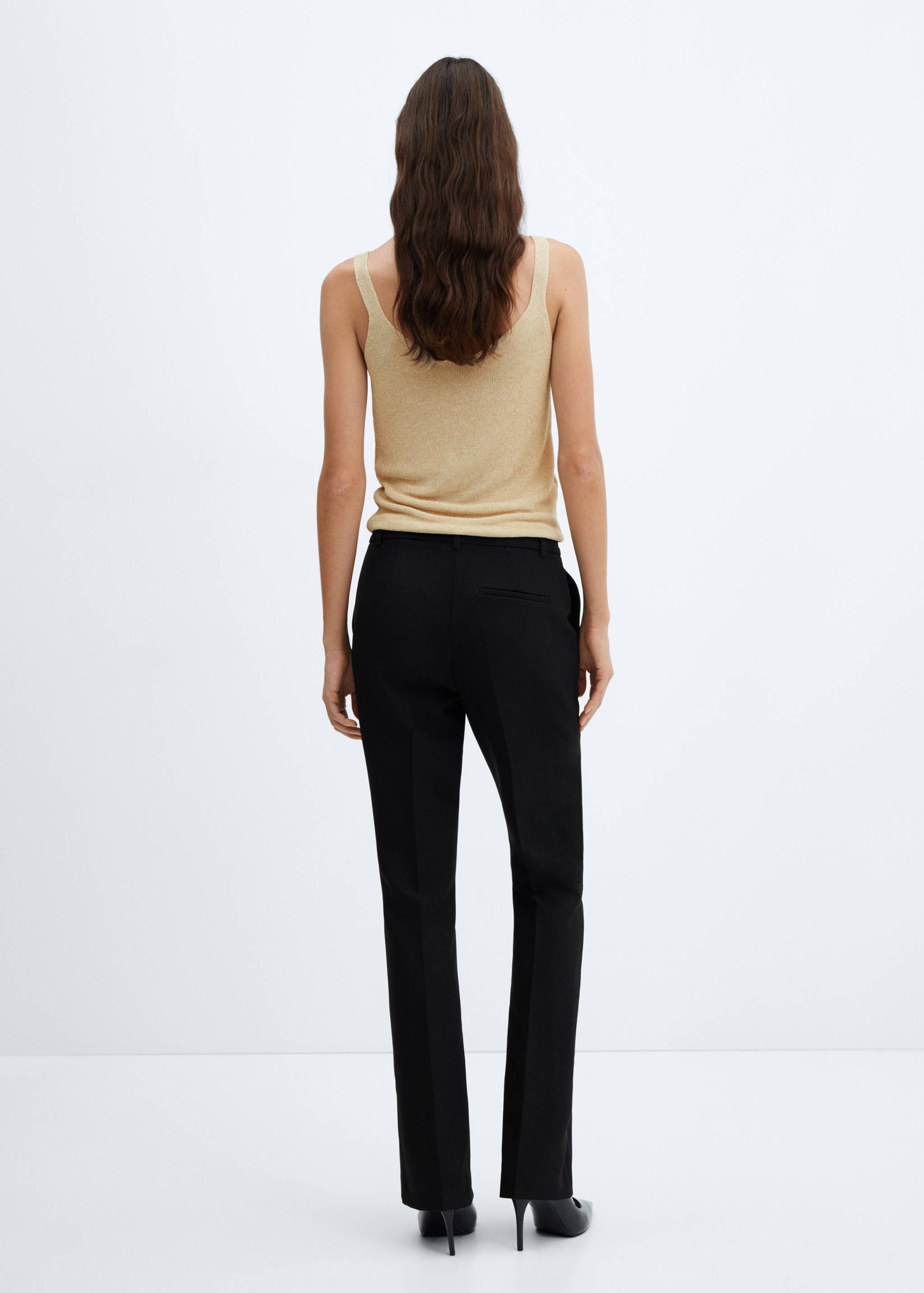 Lurex knitted top - Reverse of the article