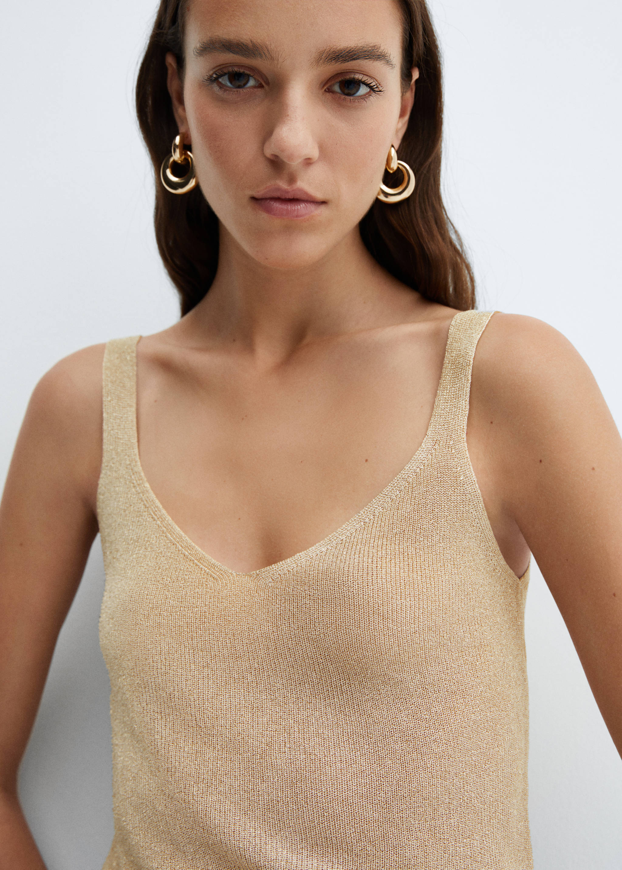 Lurex knitted top - Details of the article 1