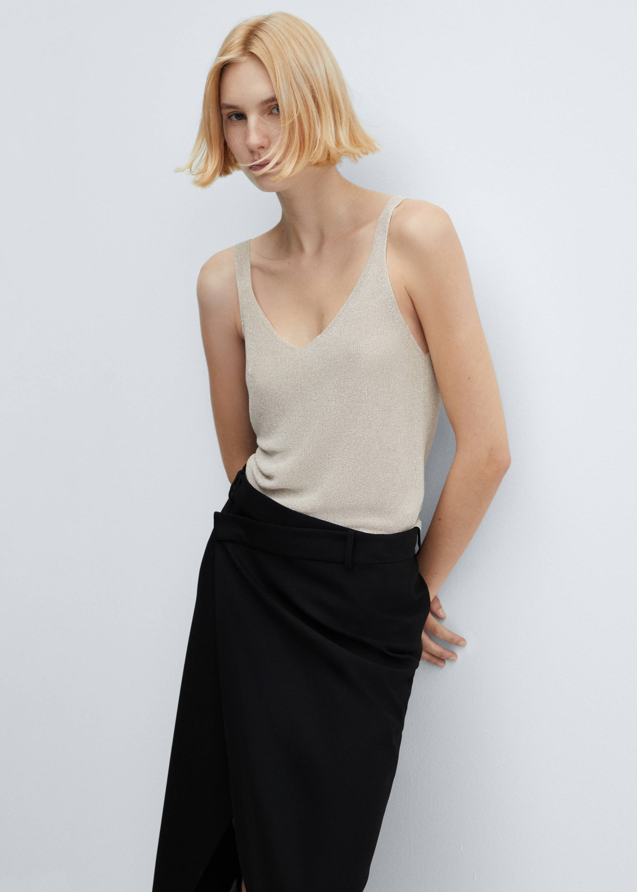 Lurex knitted top - Medium plane