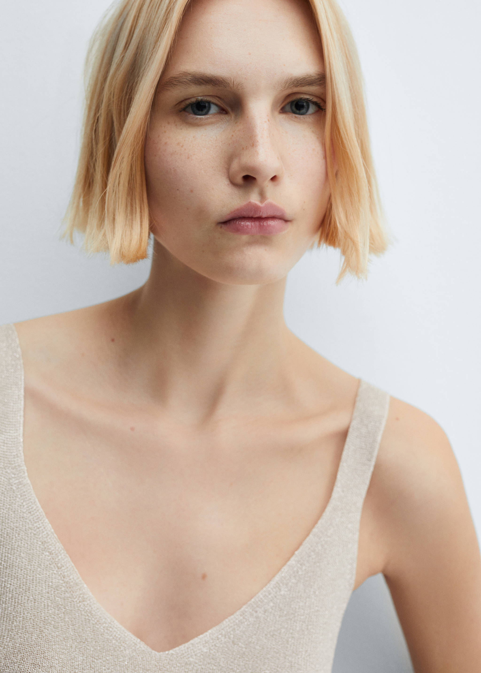 Lurex knitted top - Details of the article 1