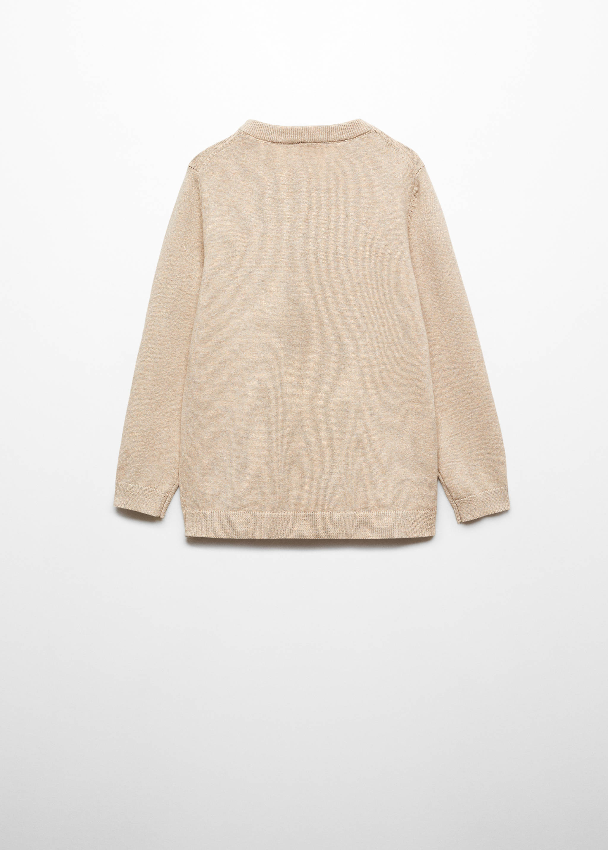 Knit cotton sweater - Reverse of the article