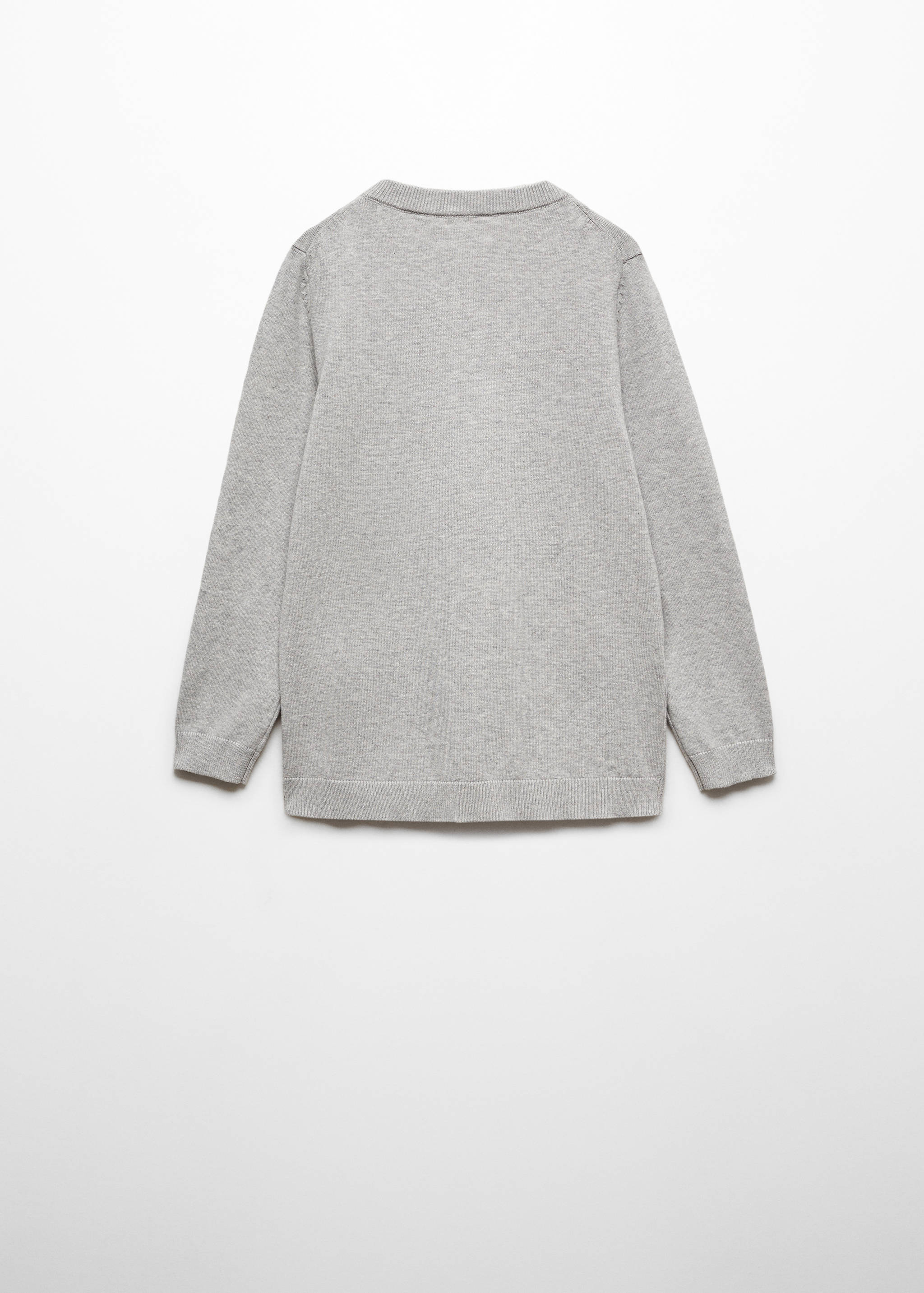 Knit cotton sweater - Reverse of the article