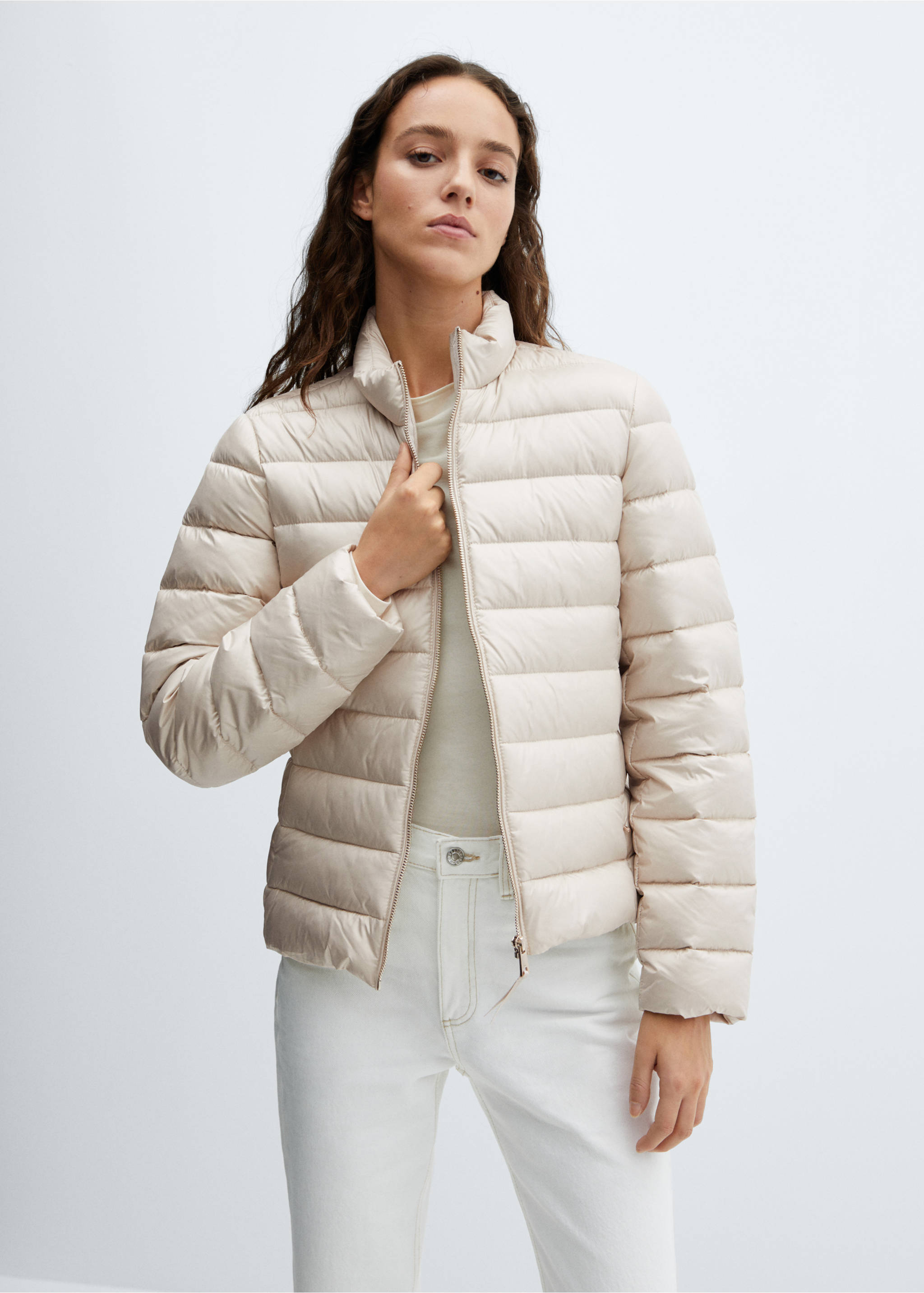 Puffer feather coat - Medium plane, Beige. Ref: 67060464-00.