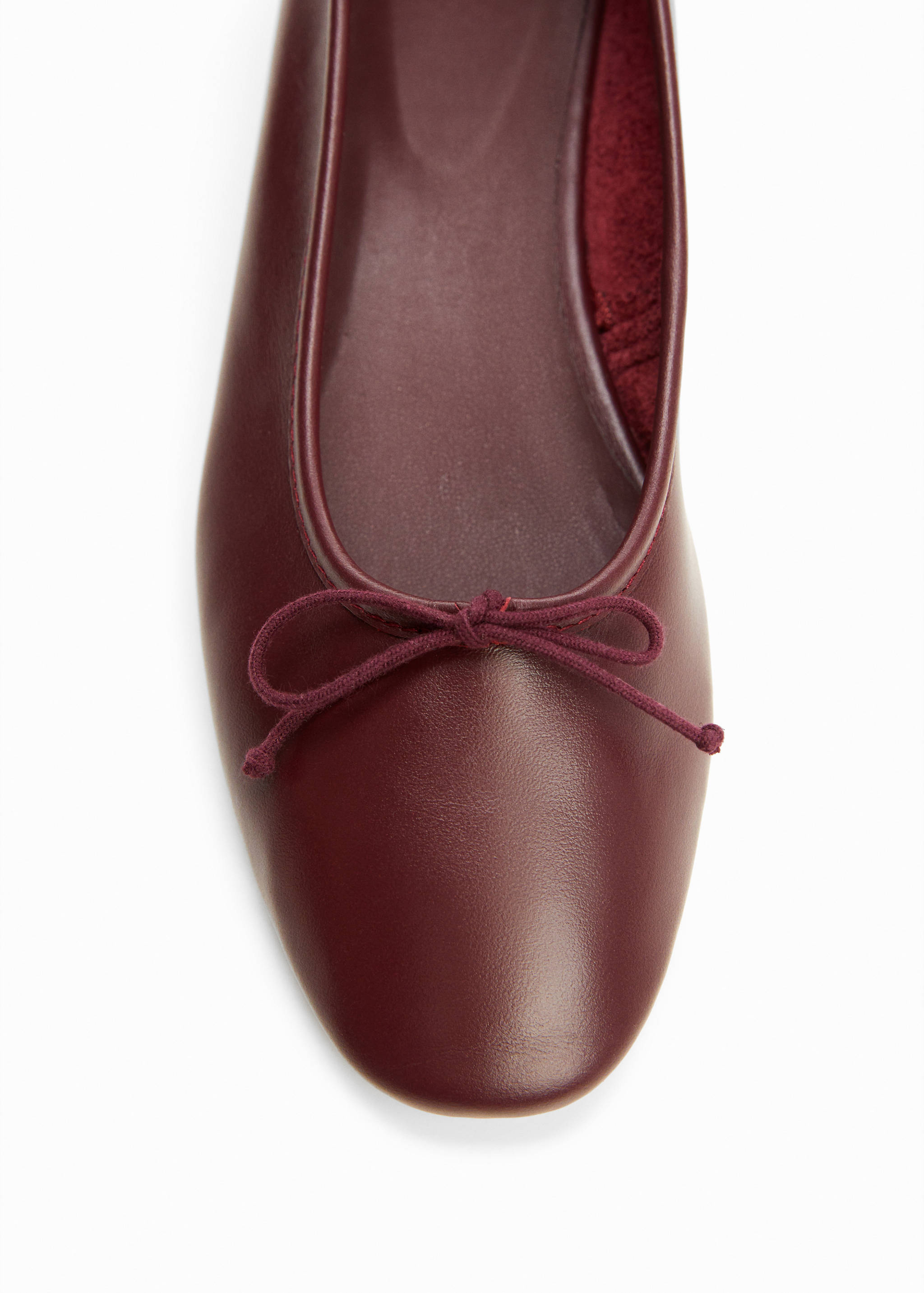 Leather ballet flats with bow - Details of the article 2