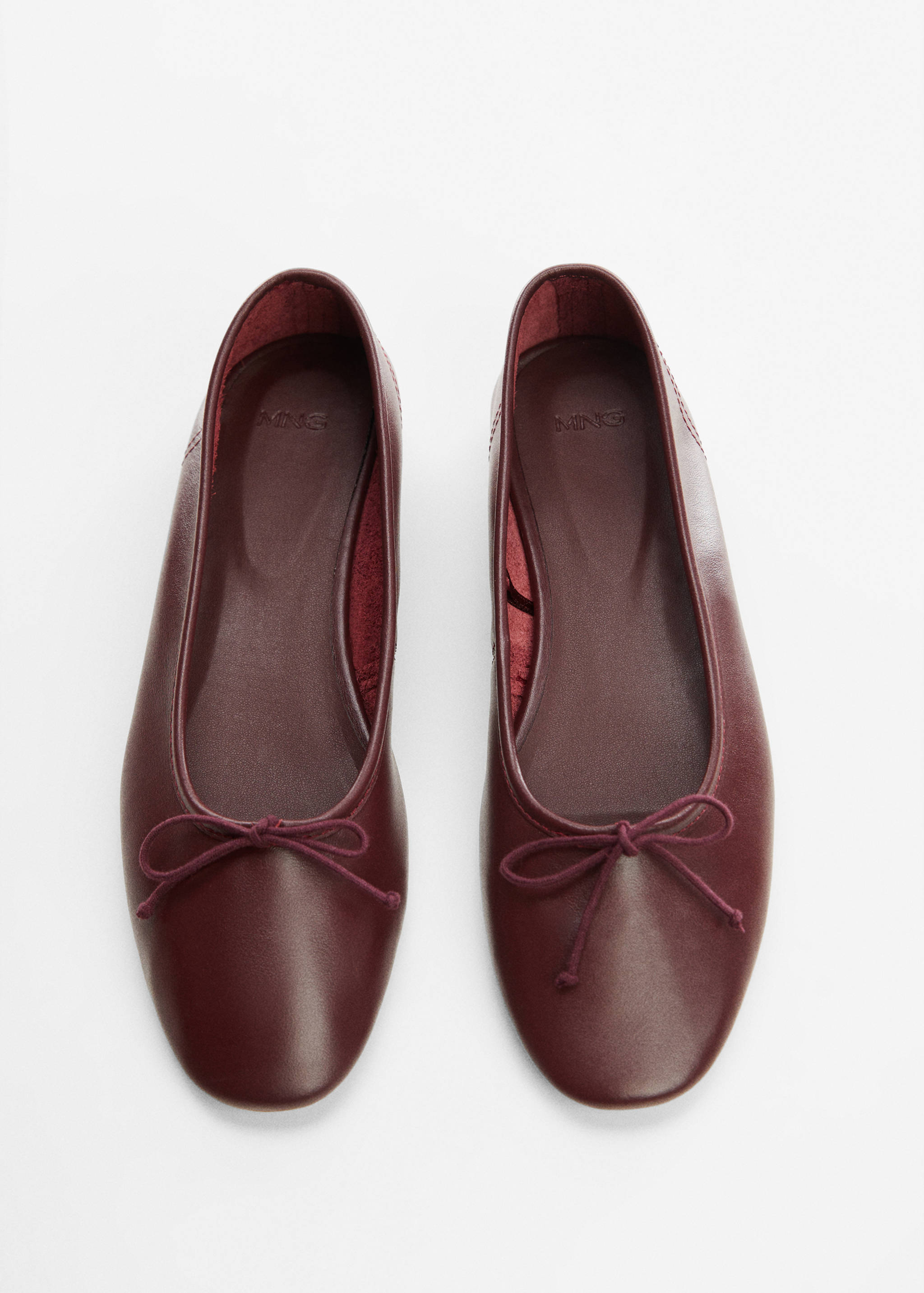 Leather ballet flats with bow - Details of the article 5