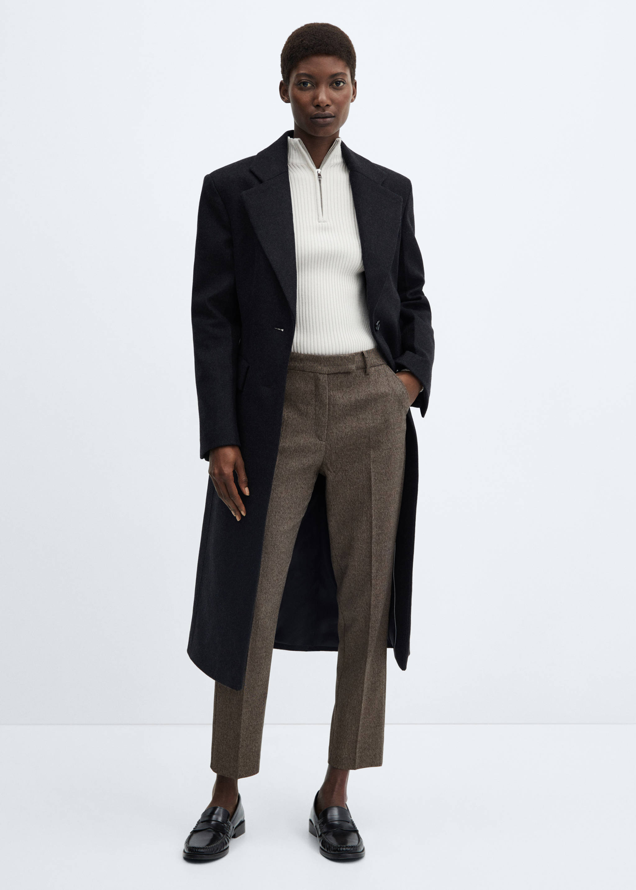 Mid-rise skinny trousers - General plane