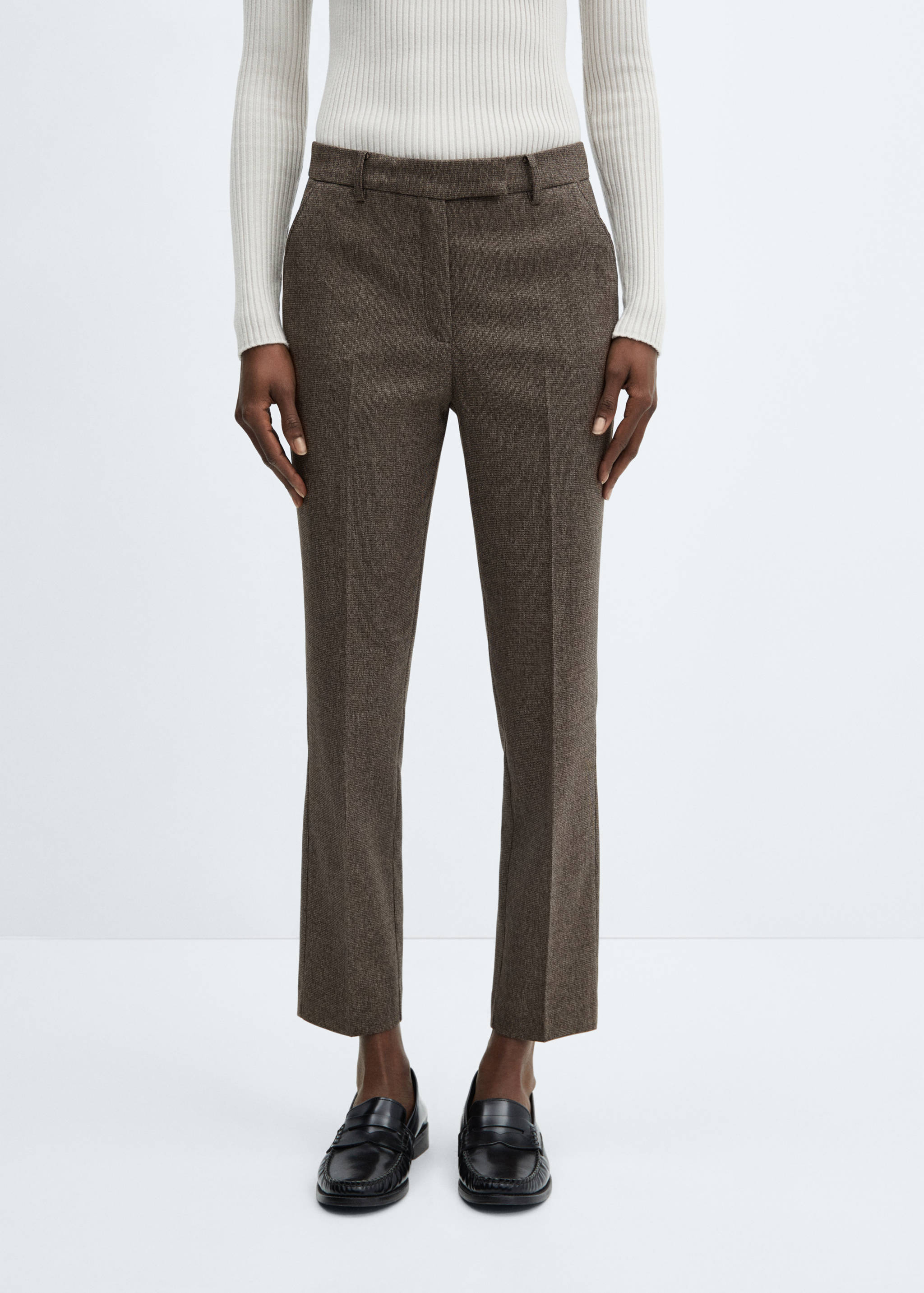 Mid-rise skinny trousers - Medium plane